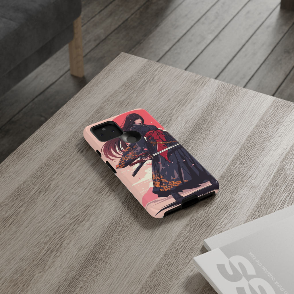 Stylish Phone Case with Warrior Design, Tough Phone Cover for Anime Lovers, Gift for Gamers, Cute Phone Accessories, Unique Tech Gifts