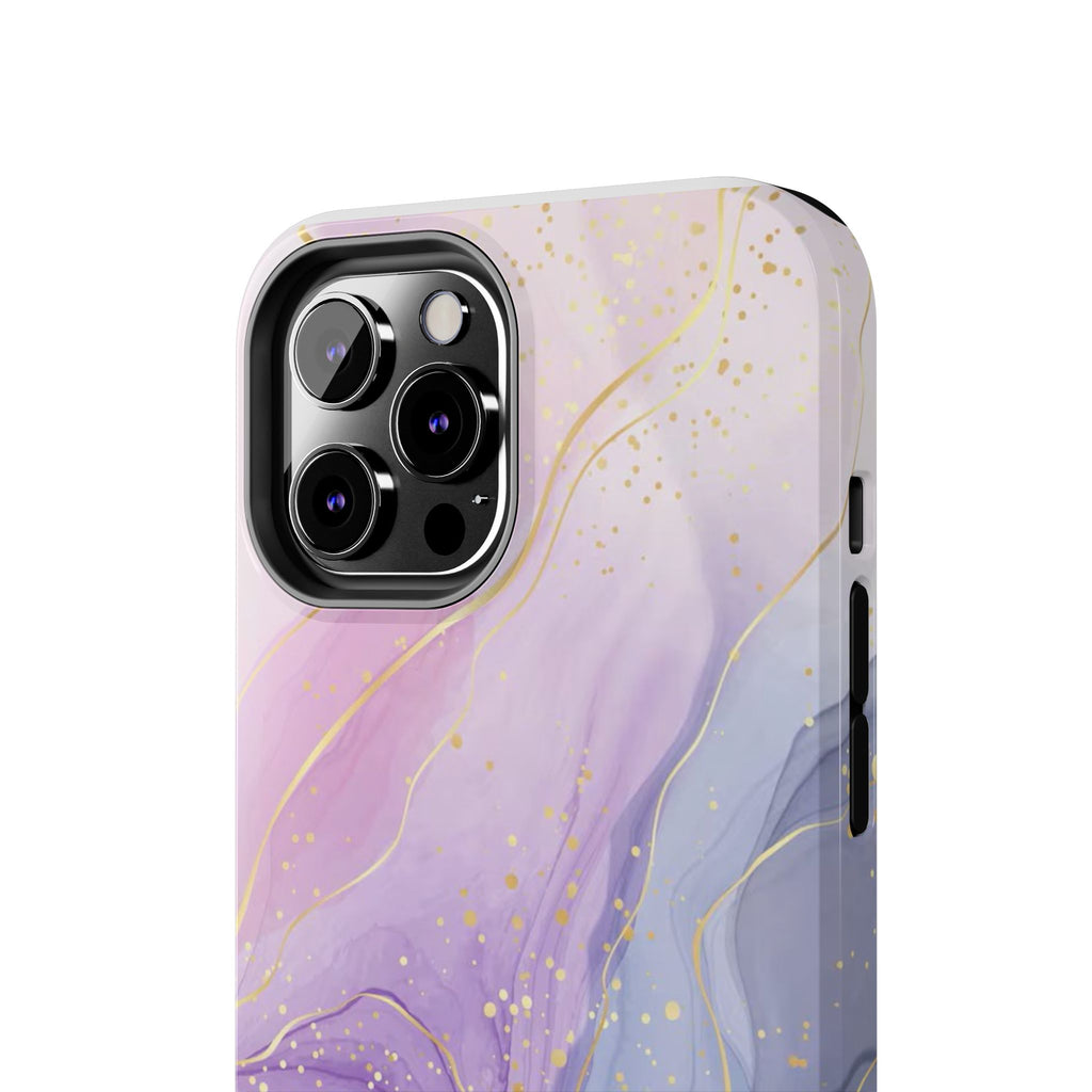 Elegant Abstract Tough Phone Cases for Stylish Protection, Gift for Her, Phone Accessories, Lavender Marble Design, Phone Cover for [...]