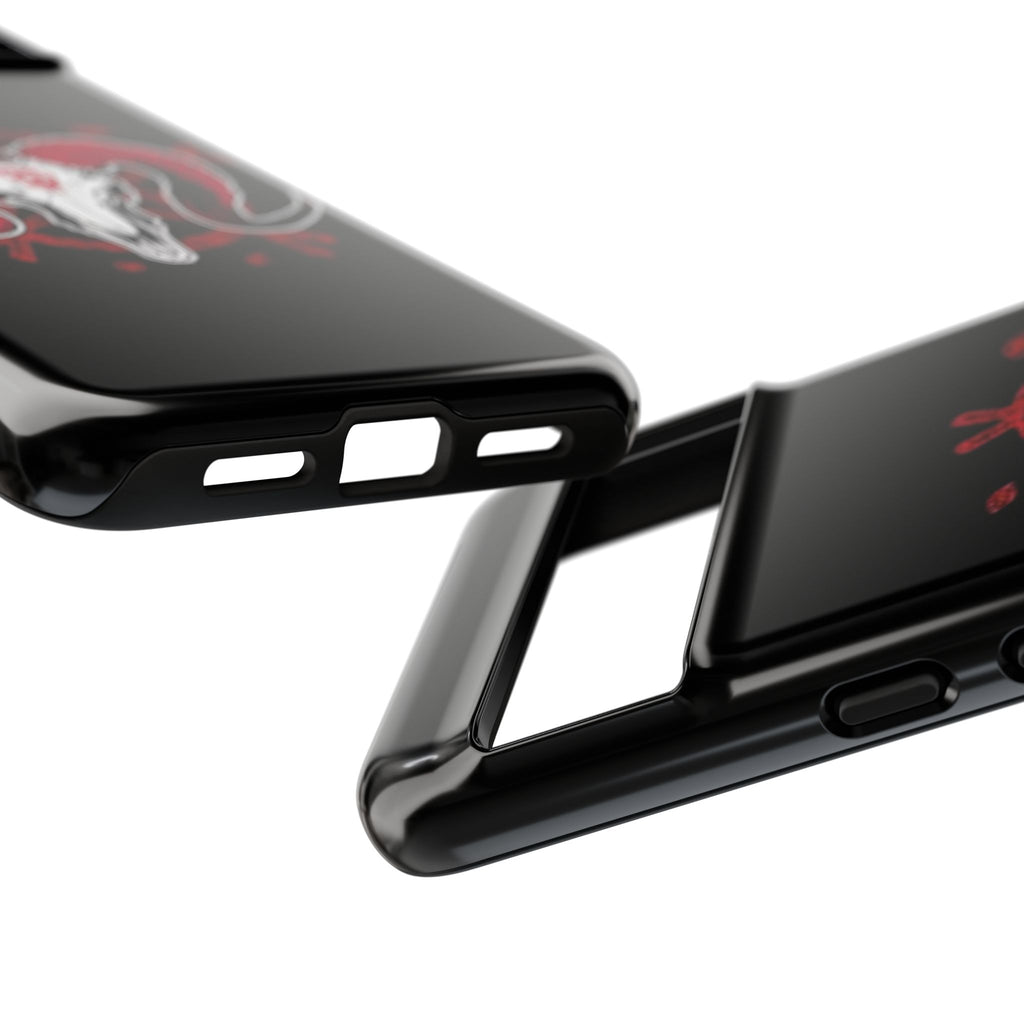 Tough Cases: Dark Aesthetic Phone Case, Gothic Phone Cover, Unique Gift for Him, Occult Design, Animal Skull Artwork, Halloween Decor