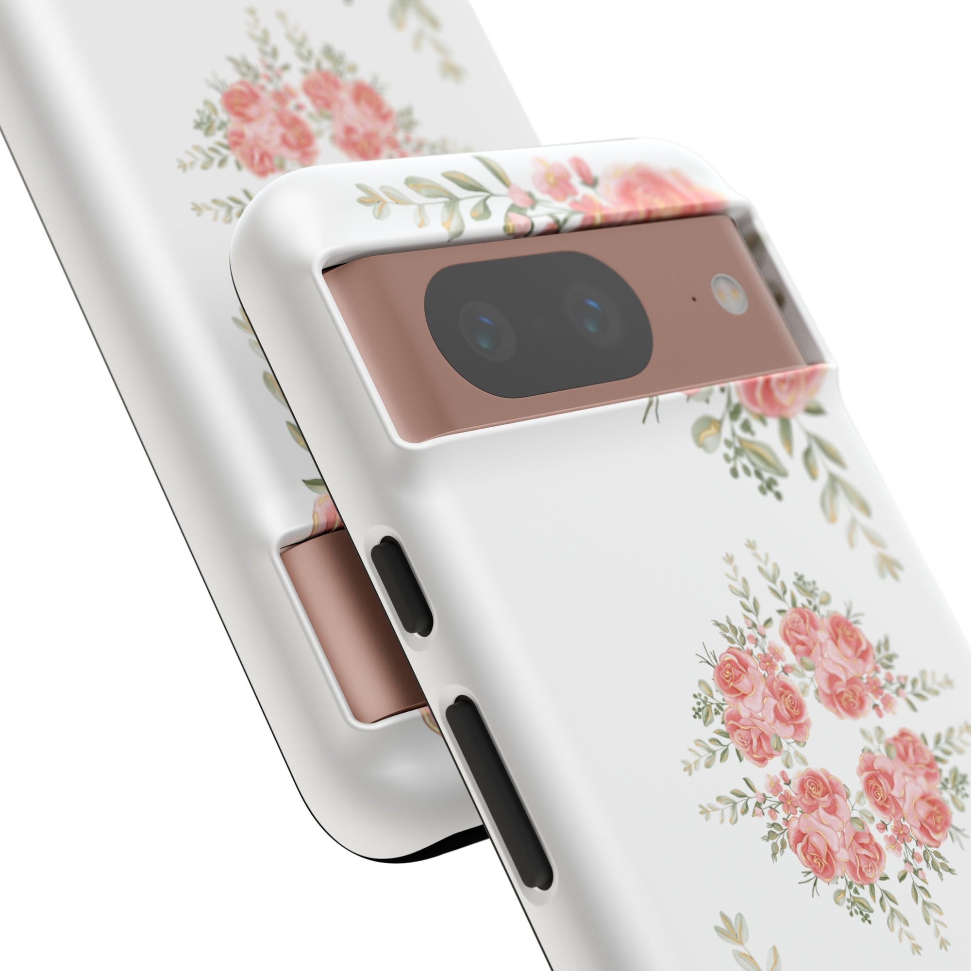 Floral Phone Case, Tough iPhone Case, Rose Design Case, Gift for Her, Floral Phone Cover