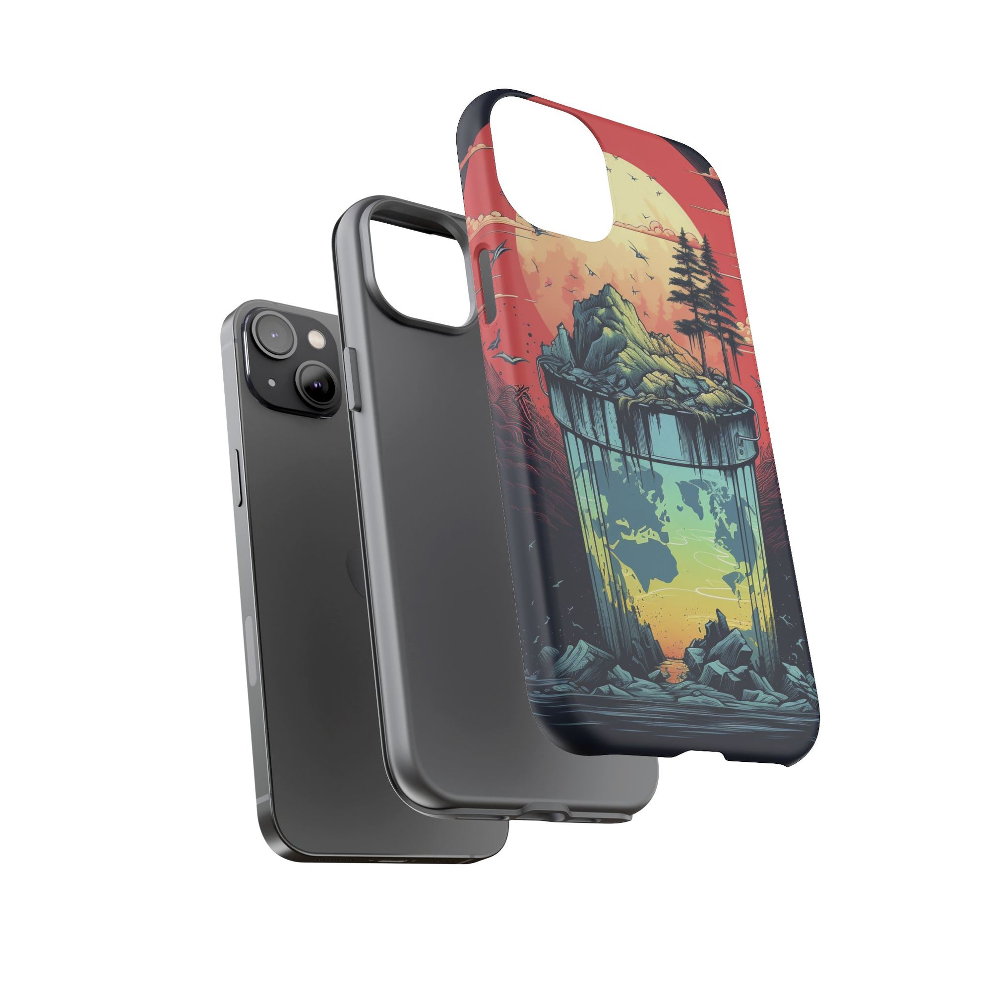 Vibrant Nature-Themed Phone Case, Tough Cases for Adventurers, Eco-Friendly, Trendy Phone Accessory, Great Gift for Nature Lovers