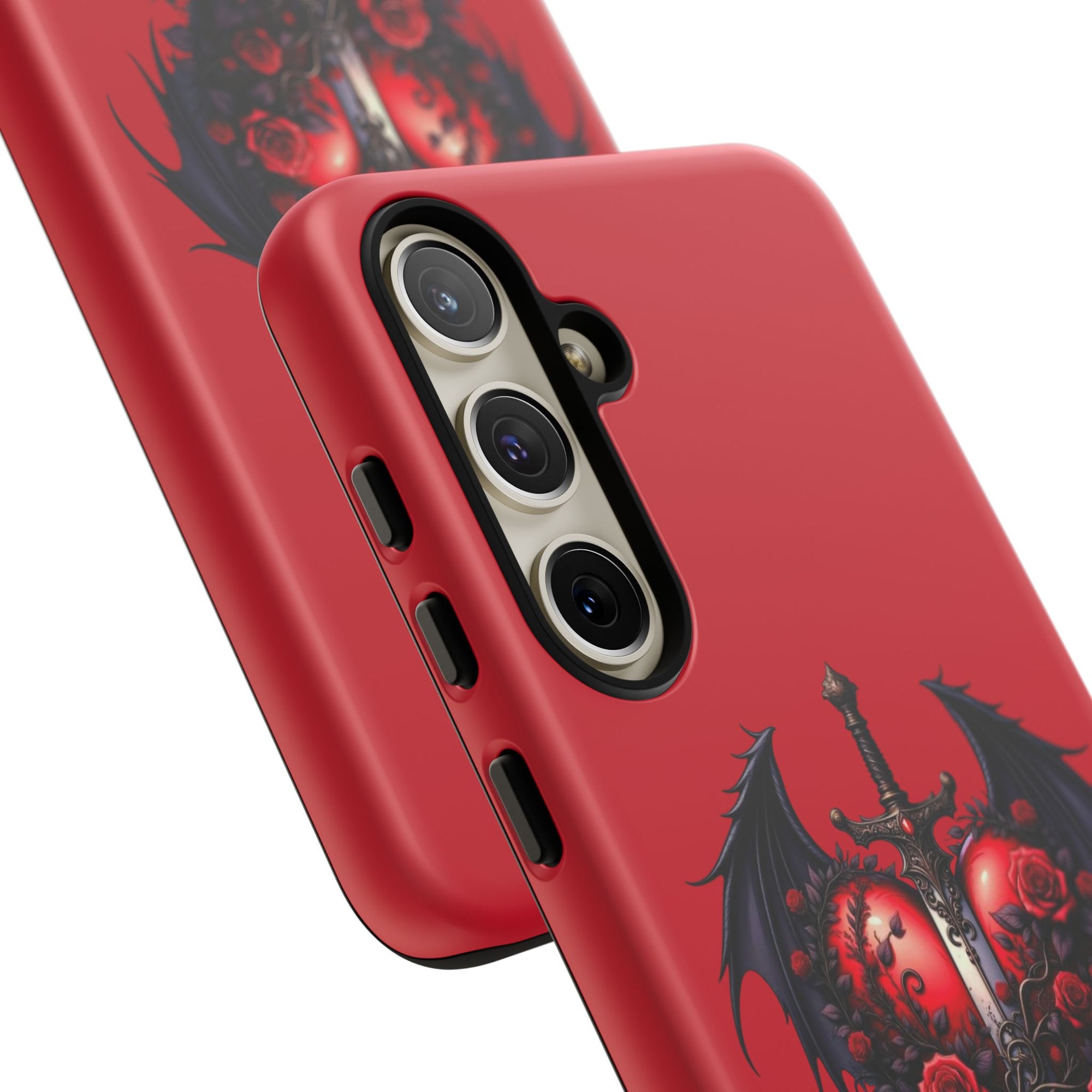 Tough Cases - Gothic Heart Phone Case, Edgy Accessories for Him, Unique Gifts for Her, Valentine's Day, Birthday, Artsy Phone Cover