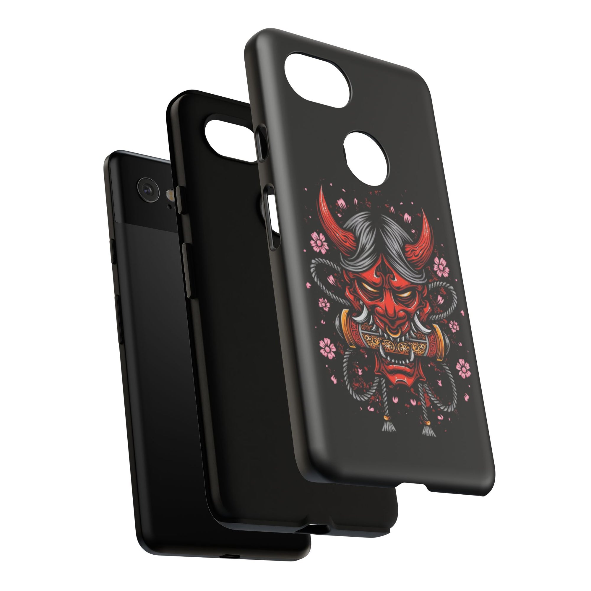 Tough Cases: Fierce Demon Phone Case, Edgy Phone Cover, Protect Your Device, Gift for Anime Fans, Unique Artwork Case