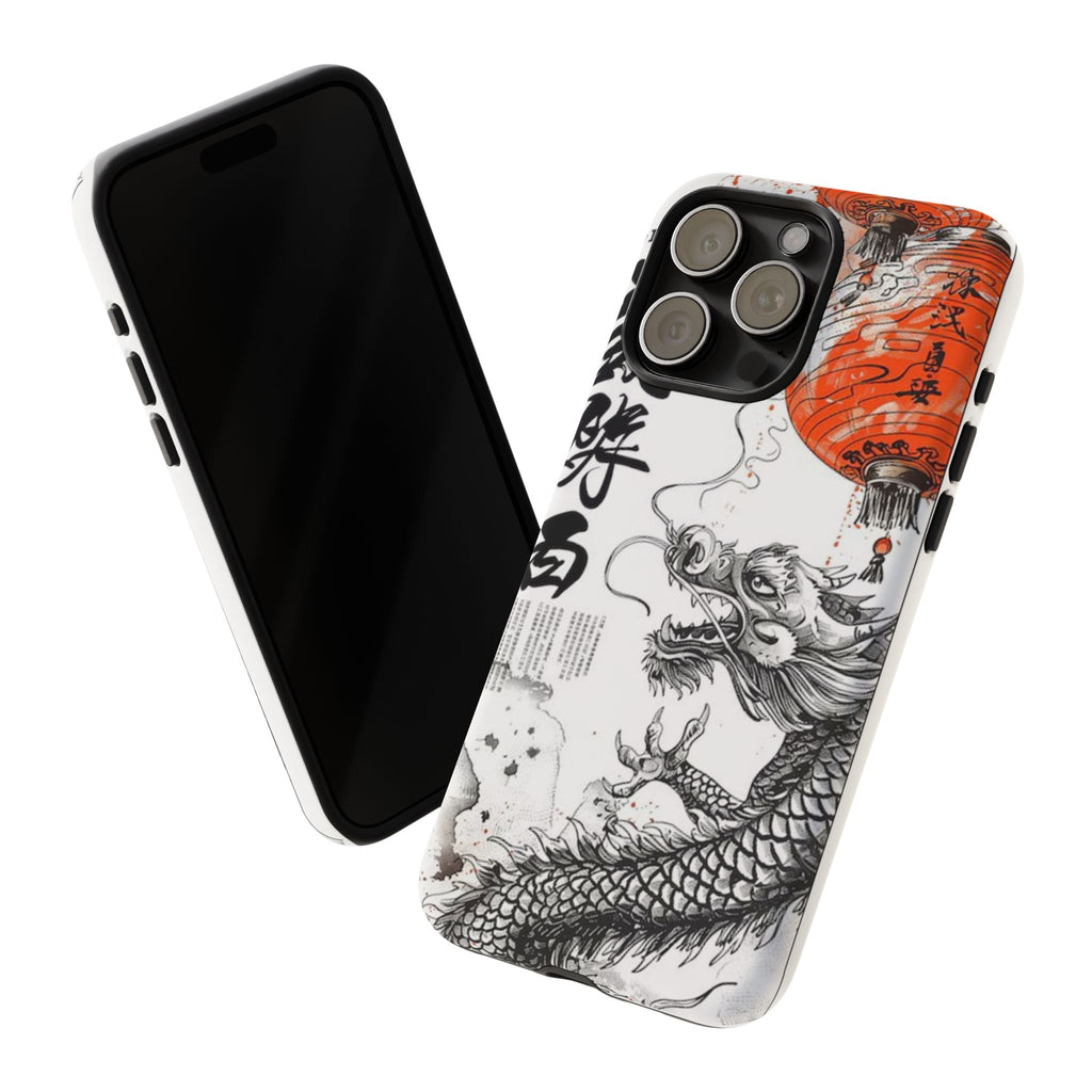 Dragon Design Phone Case, Tough Cases with Chinese Art for Unique Style, Gift for Art Lovers, Phone Protection, Trendy Accessories