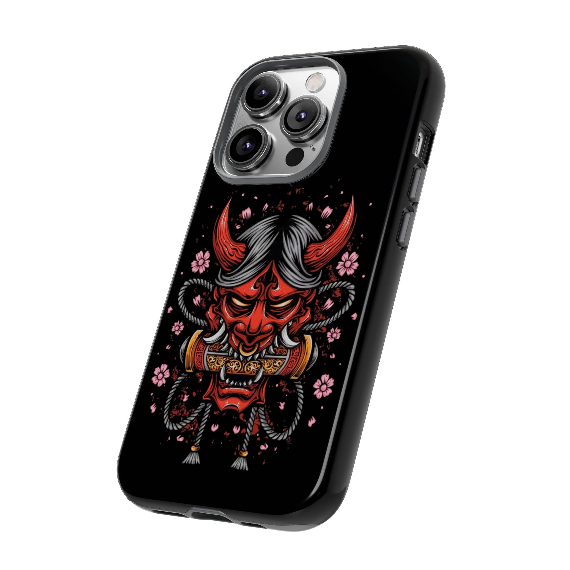 Tough Cases: Fierce Demon Phone Case, Edgy Phone Cover, Protect Your Device, Gift for Anime Fans, Unique Artwork Case