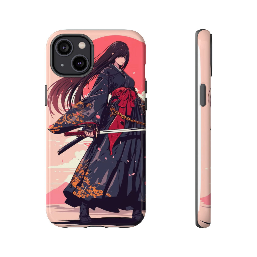 Stylish Phone Case with Warrior Design, Tough Phone Cover for Anime Lovers, Gift for Gamers, Cute Phone Accessories, Unique Tech Gifts