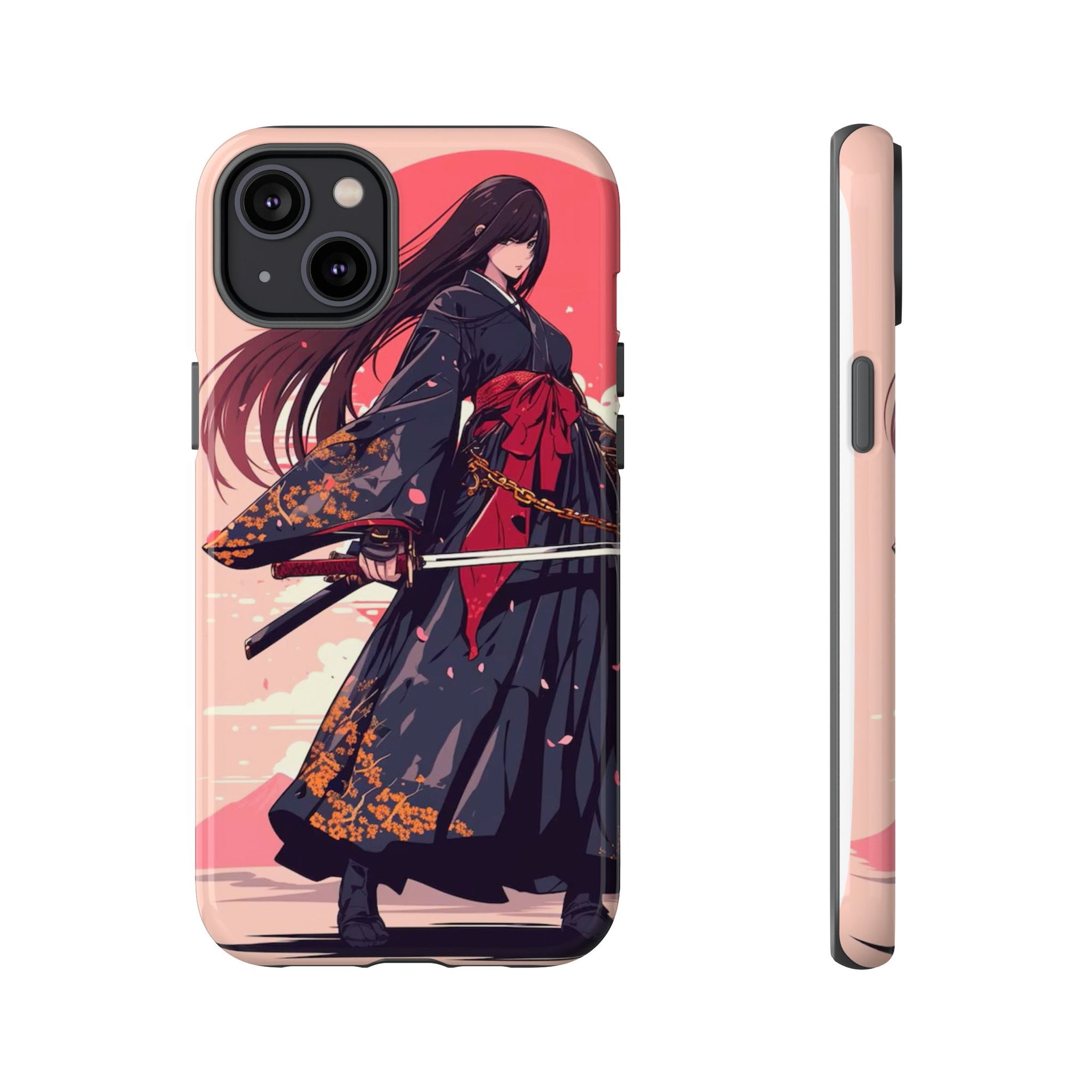 Stylish Phone Case with Warrior Design, Tough Phone Cover for Anime Lovers, Gift for Gamers, Cute Phone Accessories, Unique Tech Gifts
