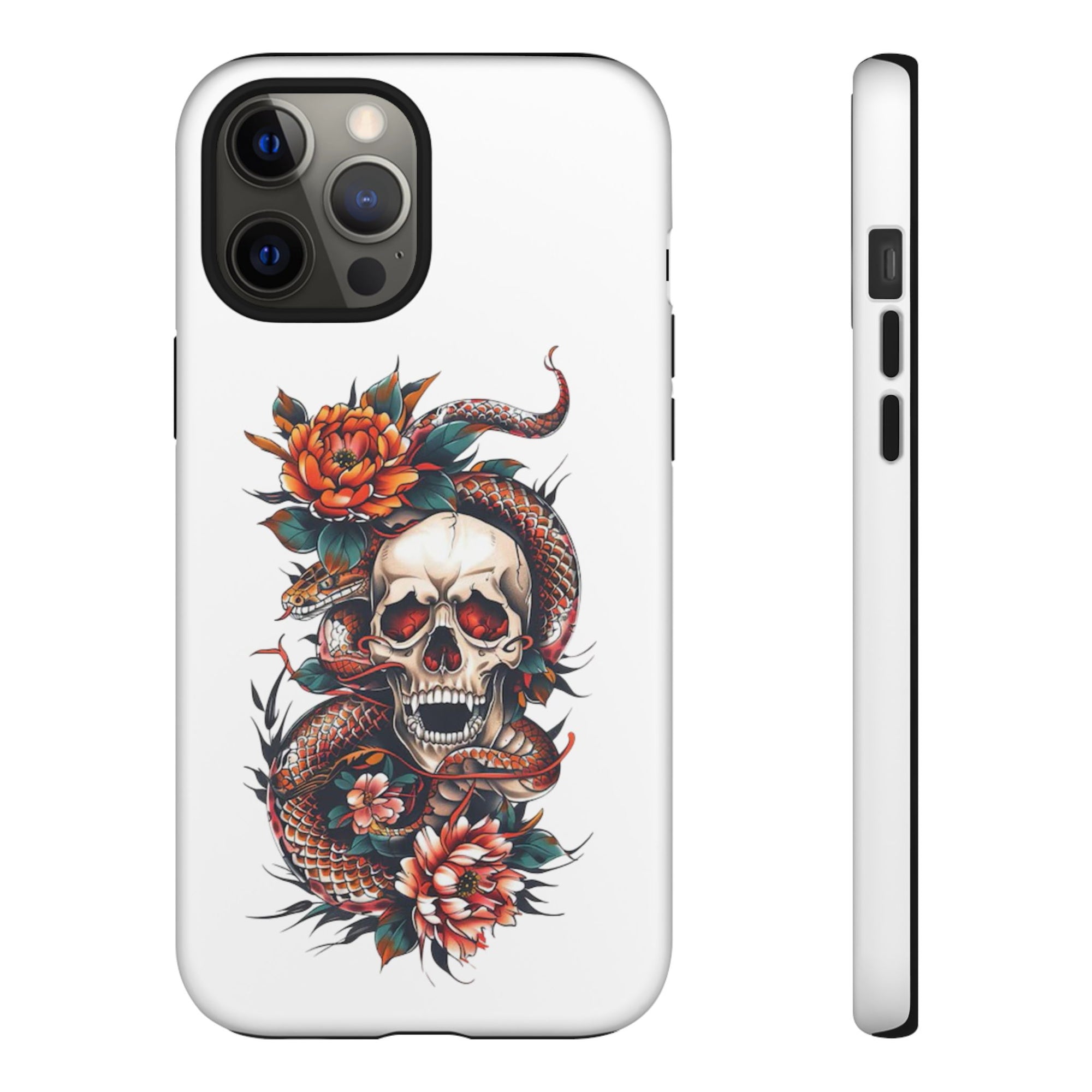 Tough Cases: Skull and Snake Phone Cases, Edgy Accessories, Alternative Fashion, Quirky Gift Ideas, Gothic Style