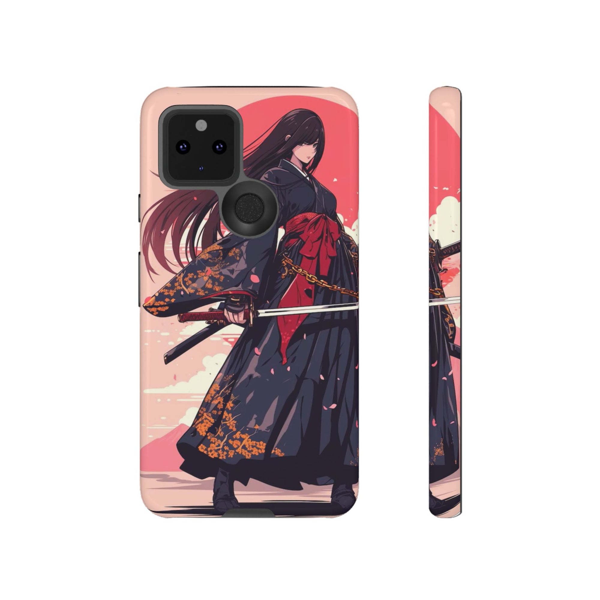 Stylish Phone Case with Warrior Design, Tough Phone Cover for Anime Lovers, Gift for Gamers, Cute Phone Accessories, Unique Tech Gifts