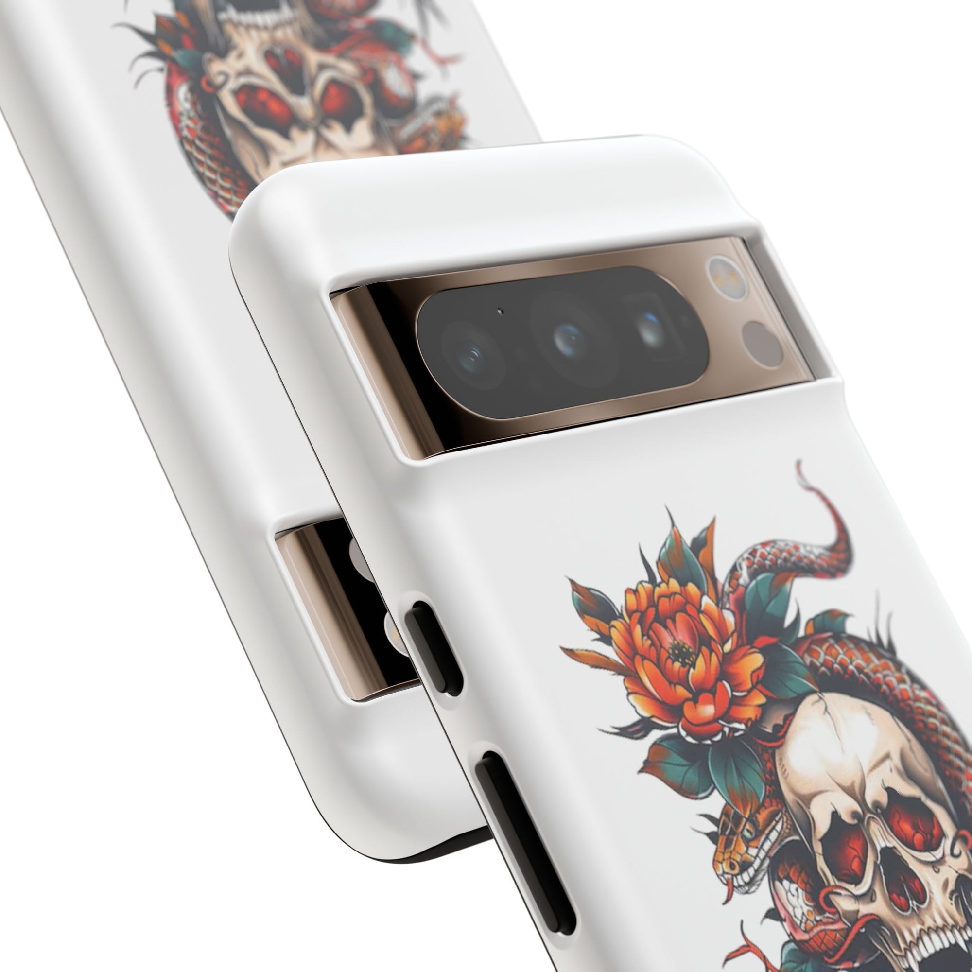 Tough Cases: Skull and Snake Phone Cases, Edgy Accessories, Alternative Fashion, Quirky Gift Ideas, Gothic Style