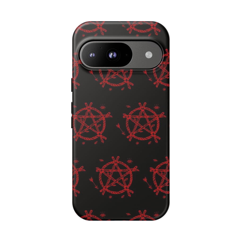 Anarchist iPhone Case, Tough Phone Cover, Punk Style Accessory, Unique Gift for Rebels, Goth Aesthetic Phone Case