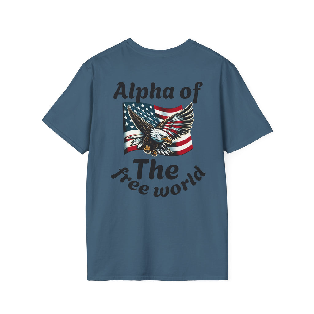 Patriotic Graphic T-Shirt, Unisex Softstyle Tee, Independence Day Gift, Freedom Apparel, Americana Clothing
