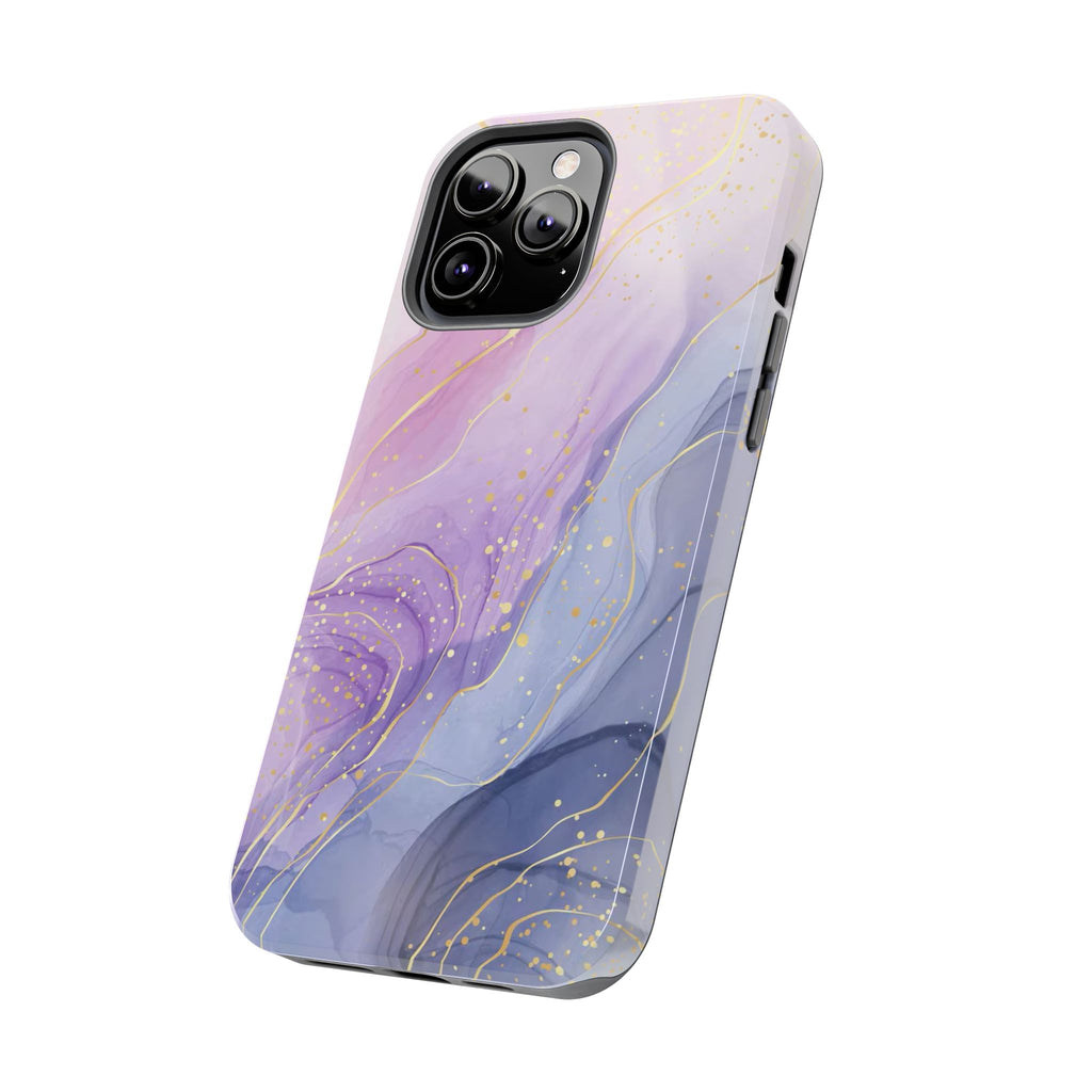 Elegant Abstract Tough Phone Cases for Stylish Protection, Gift for Her, Phone Accessories, Lavender Marble Design, Phone Cover for [...]