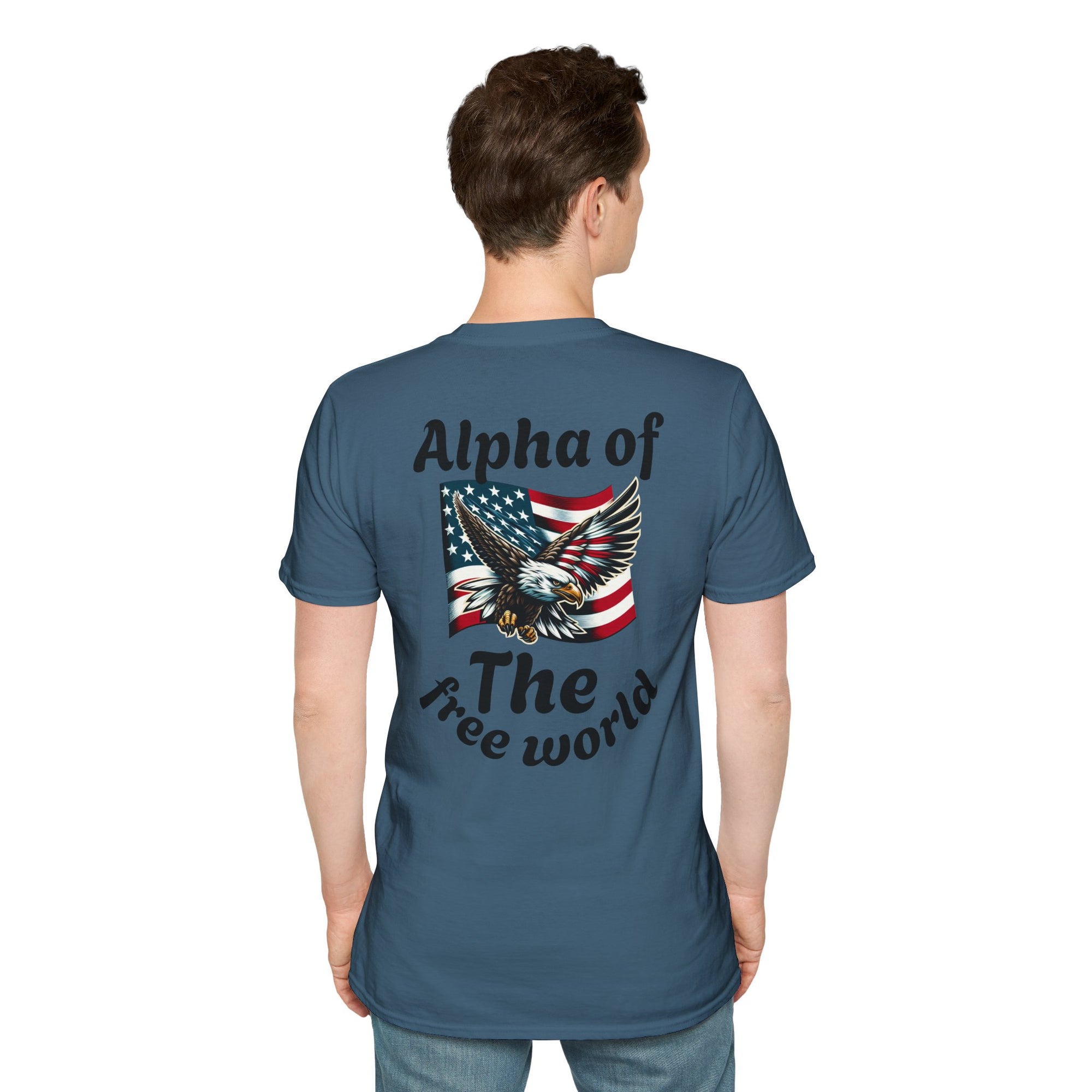 Patriotic Graphic T-Shirt, Unisex Softstyle Tee, Independence Day Gift, Freedom Apparel, Americana Clothing
