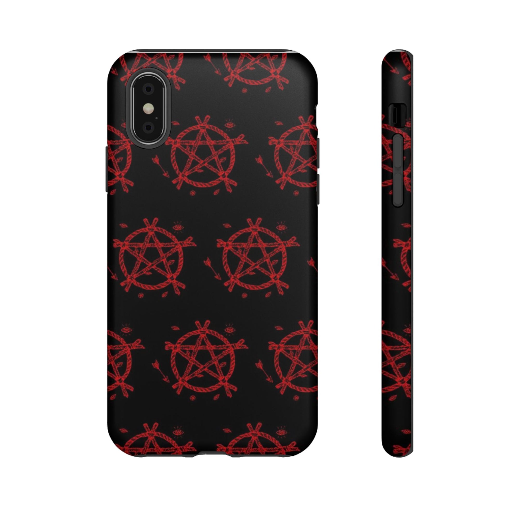 Anarchist iPhone Case, Tough Phone Cover, Punk Style Accessory, Unique Gift for Rebels, Goth Aesthetic Phone Case