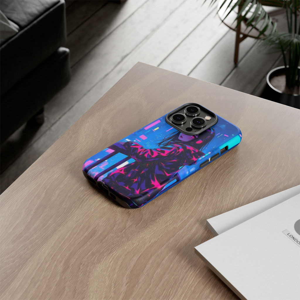 Futuristic Phone Case, Cyberpunk Aesthetic, Tough Phone Cover, Urban Style, Gift for Tech Lovers, Unique Phone Accessories, Streetwear [...]