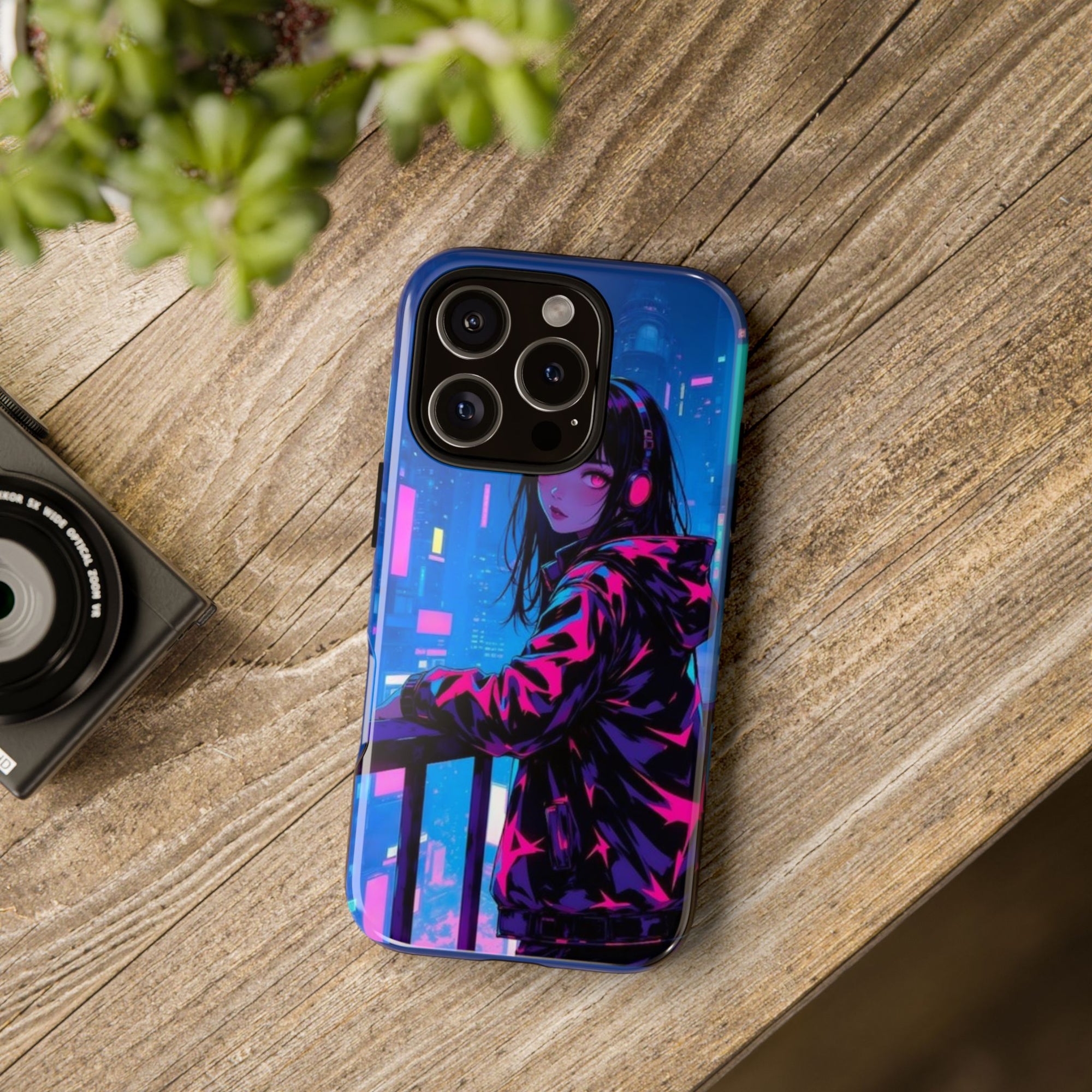 Futuristic Phone Case, Cyberpunk Aesthetic, Tough Phone Cover, Urban Style, Gift for Tech Lovers, Unique Phone Accessories, Streetwear [...]