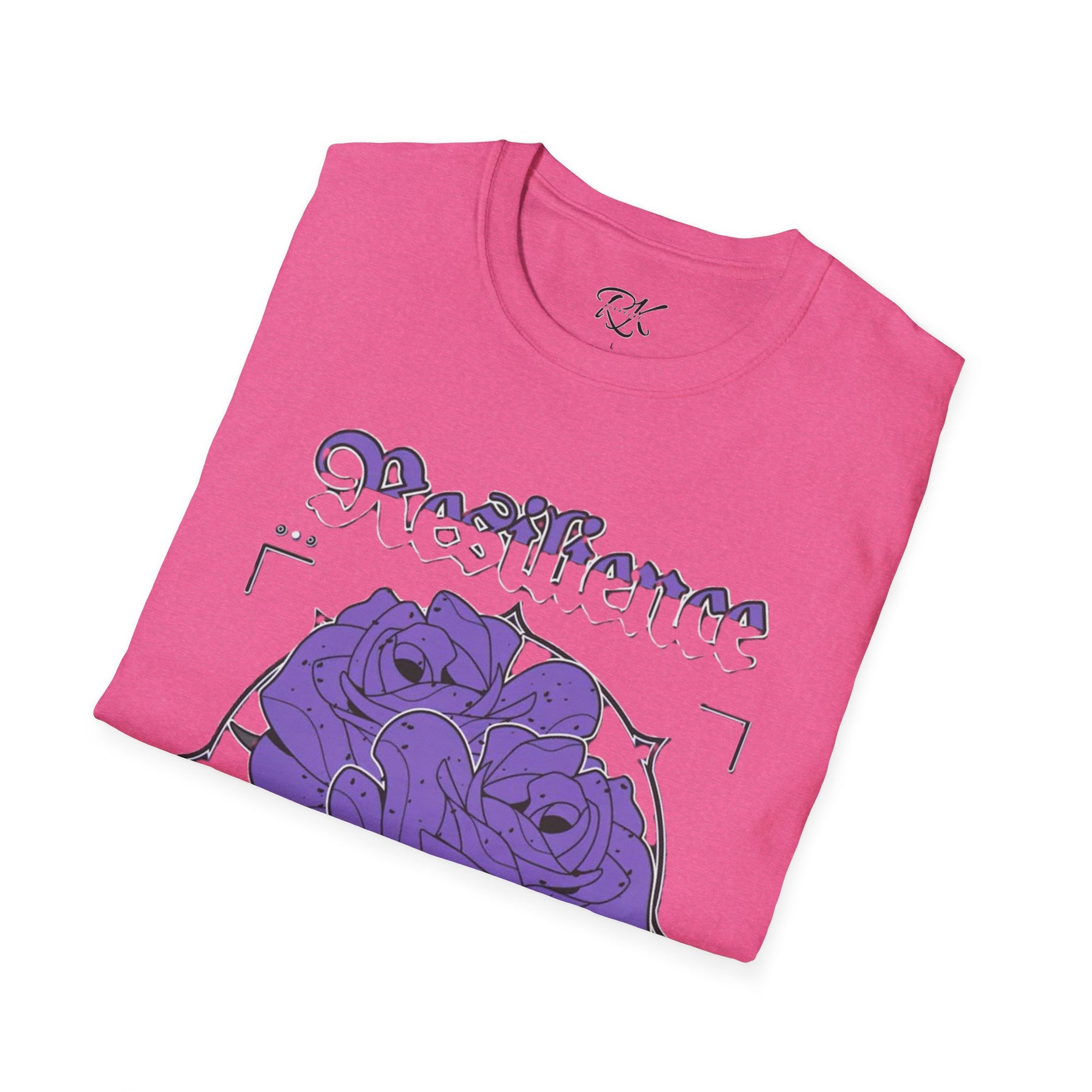 Purple Rose Graphic T-Shirt, Soft Stylish Tee, Unisex Floral Apparel, Gift for Her, Spring Outfit Idea, Vintage Aesthetic Top