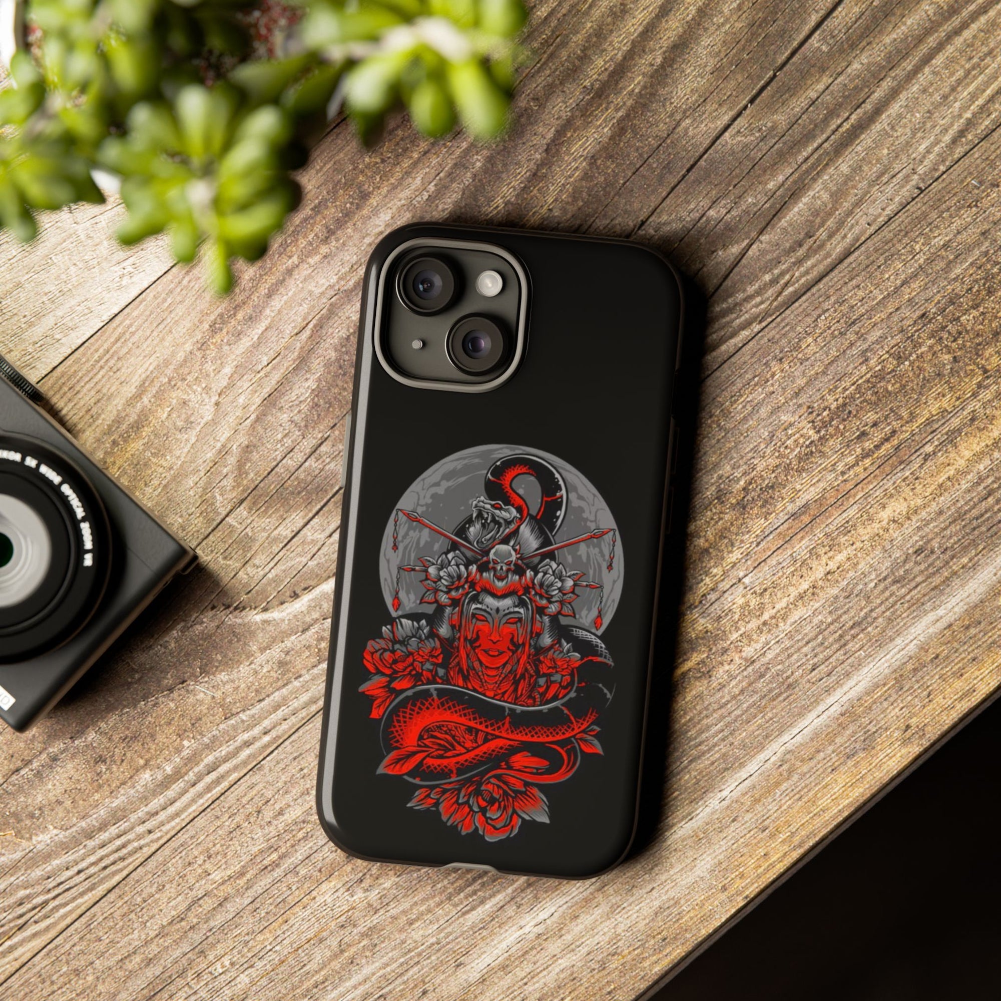 Tough Cases for iPhone, Dragon & Warrior Design, Durable Phone Protection, Perfect Gift for Tech Lovers, Unique Gifting