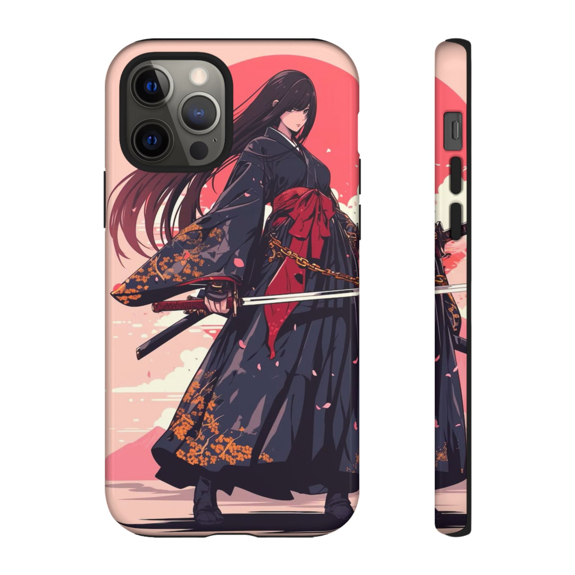 Stylish Phone Case with Warrior Design, Tough Phone Cover for Anime Lovers, Gift for Gamers, Cute Phone Accessories, Unique Tech Gifts