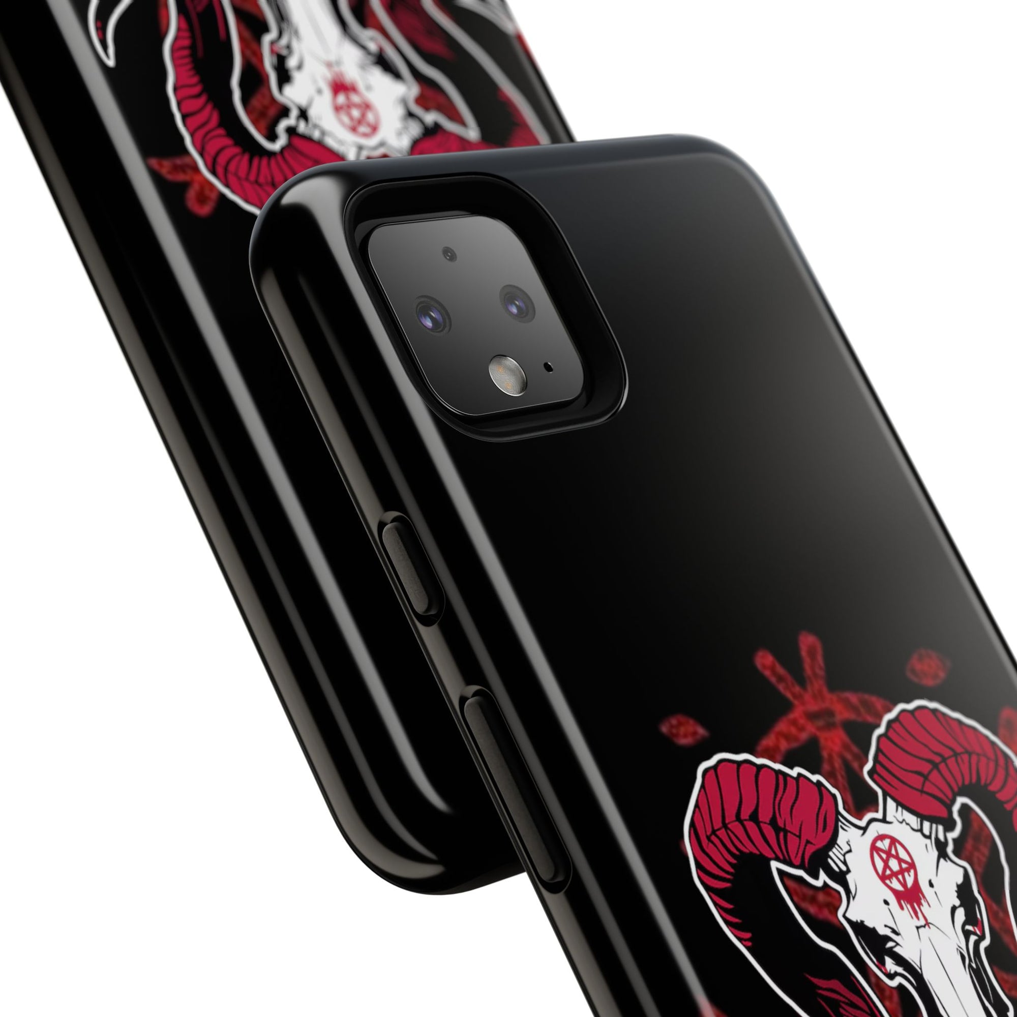 Tough Cases: Dark Aesthetic Phone Case, Gothic Phone Cover, Unique Gift for Him, Occult Design, Animal Skull Artwork, Halloween Decor
