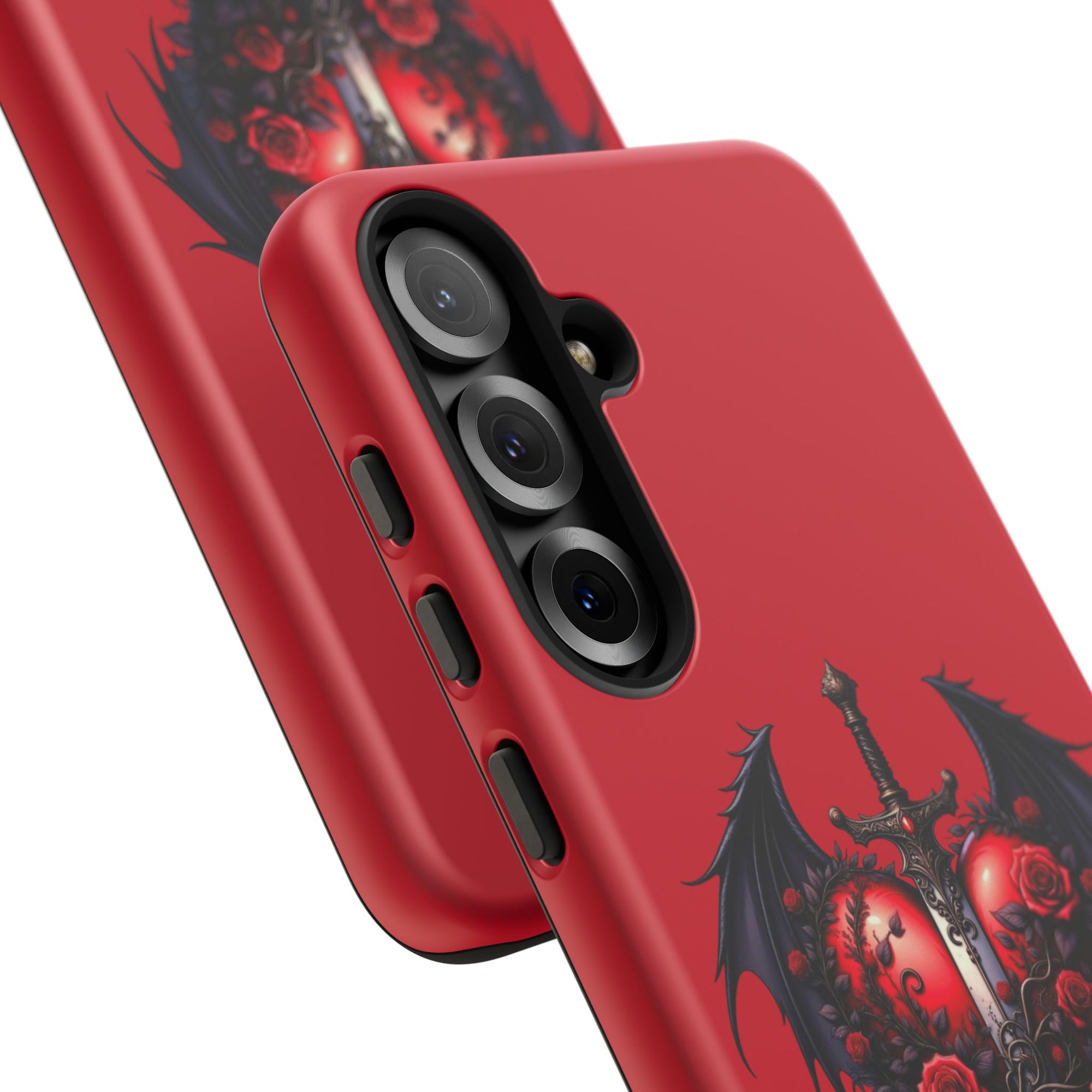 Tough Cases - Gothic Heart Phone Case, Edgy Accessories for Him, Unique Gifts for Her, Valentine's Day, Birthday, Artsy Phone Cover