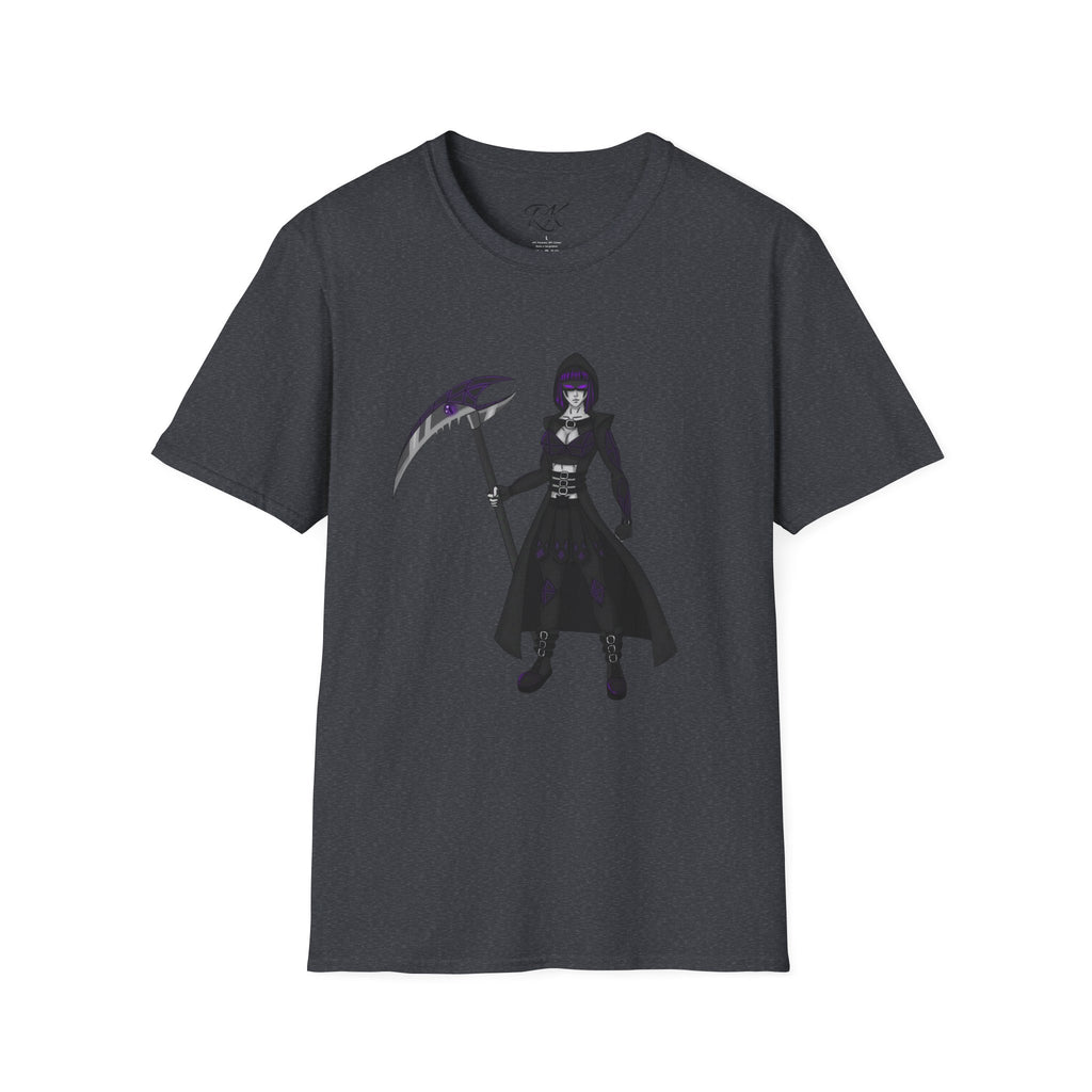 Gothic Fantasy T-Shirt, Unisex Softstyle Tee, Halloween Costume, Creepy Graphic Tee, Gift for Gamers, Unique Graphic Shirt