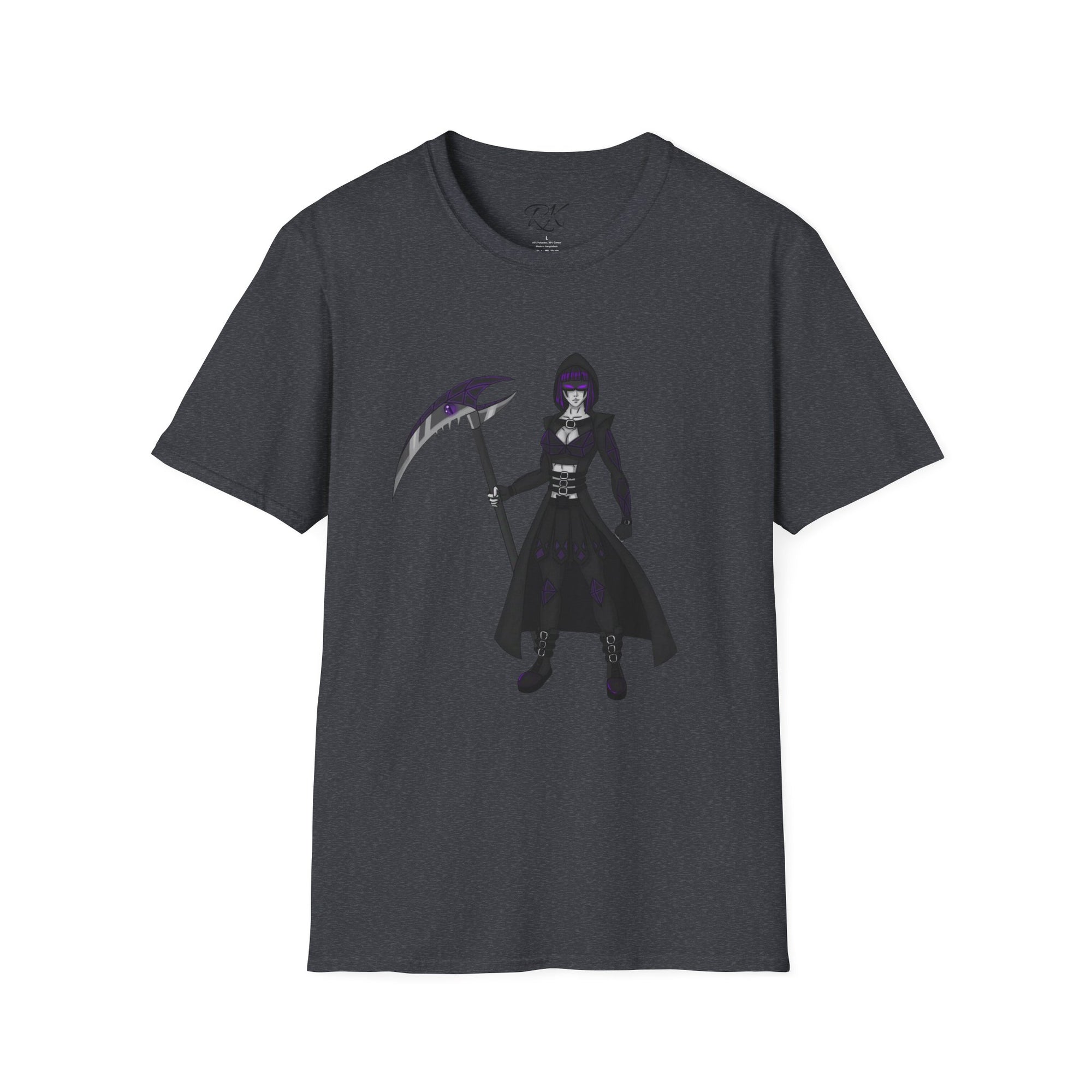 Gothic Fantasy T-Shirt, Unisex Softstyle Tee, Halloween Costume, Creepy Graphic Tee, Gift for Gamers, Unique Graphic Shirt