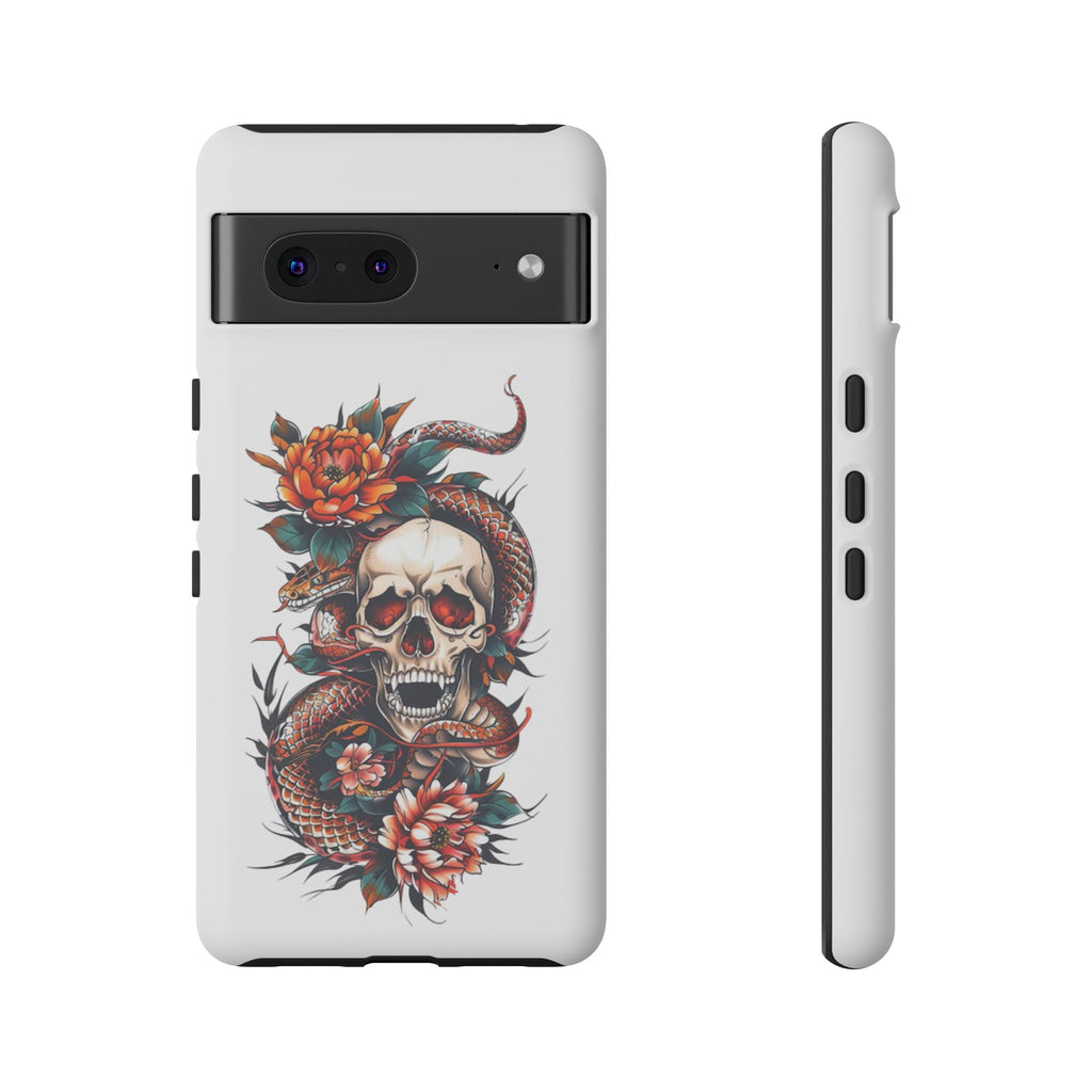 Tough Cases: Skull and Snake Phone Cases, Edgy Accessories, Alternative Fashion, Quirky Gift Ideas, Gothic Style