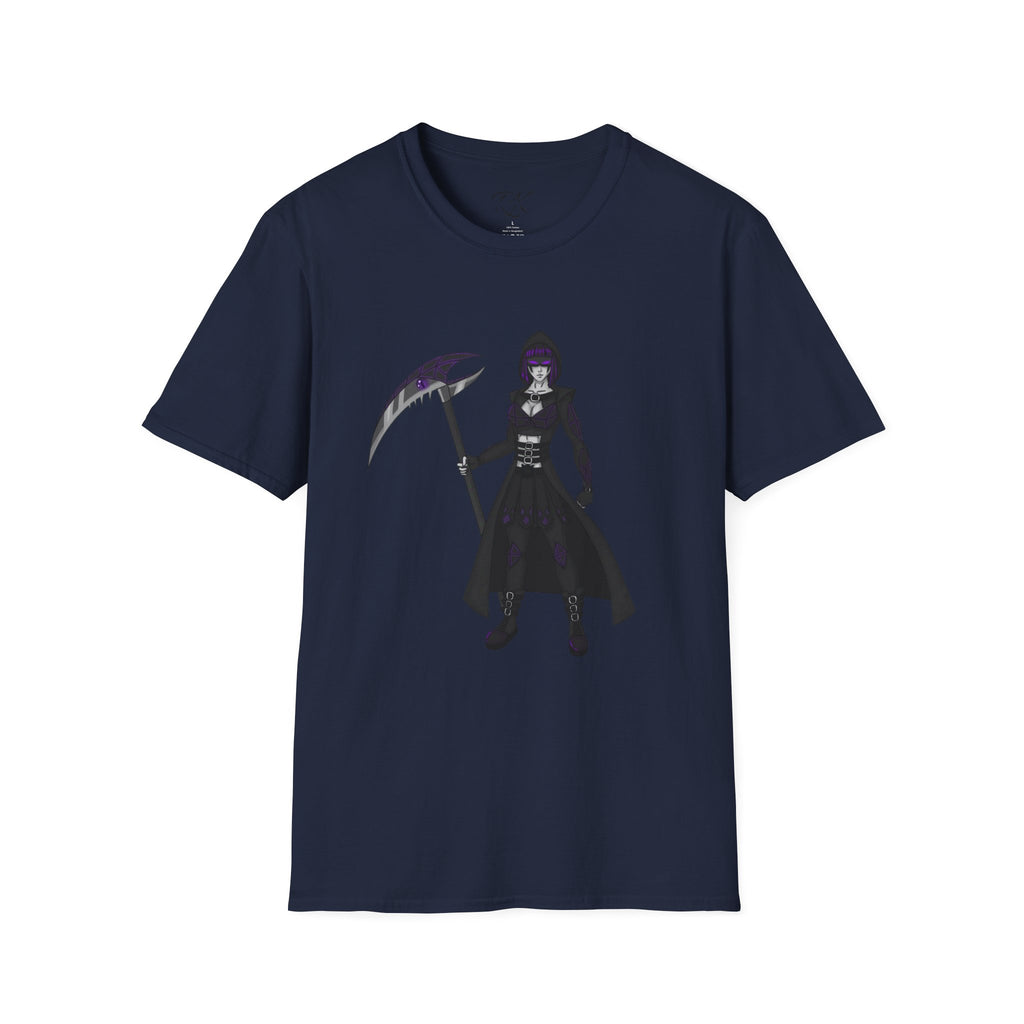 Gothic Fantasy T-Shirt, Unisex Softstyle Tee, Halloween Costume, Creepy Graphic Tee, Gift for Gamers, Unique Graphic Shirt