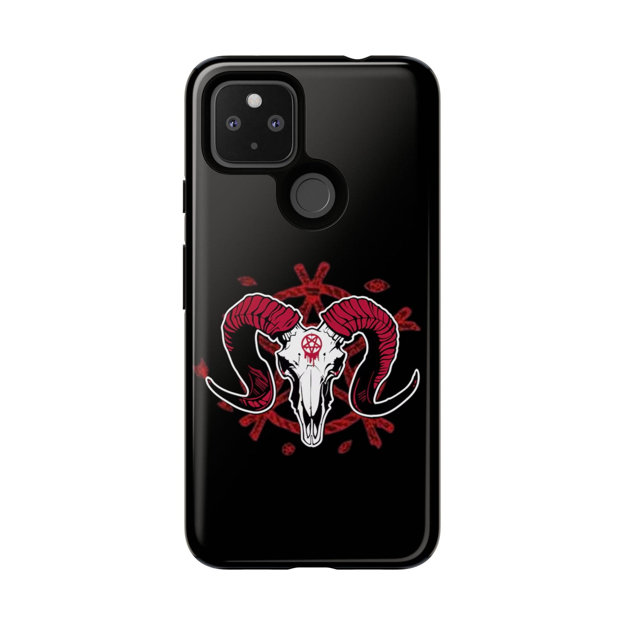 Tough Cases: Dark Aesthetic Phone Case, Gothic Phone Cover, Unique Gift for Him, Occult Design, Animal Skull Artwork, Halloween Decor