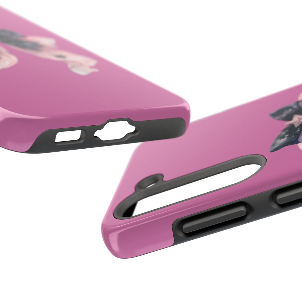 Pink Ribbon Tough Phone Cases, Galaxy Phone Covers, Chic Phone Protection, Ideal Gift for Her, Stylish Tech Accessories