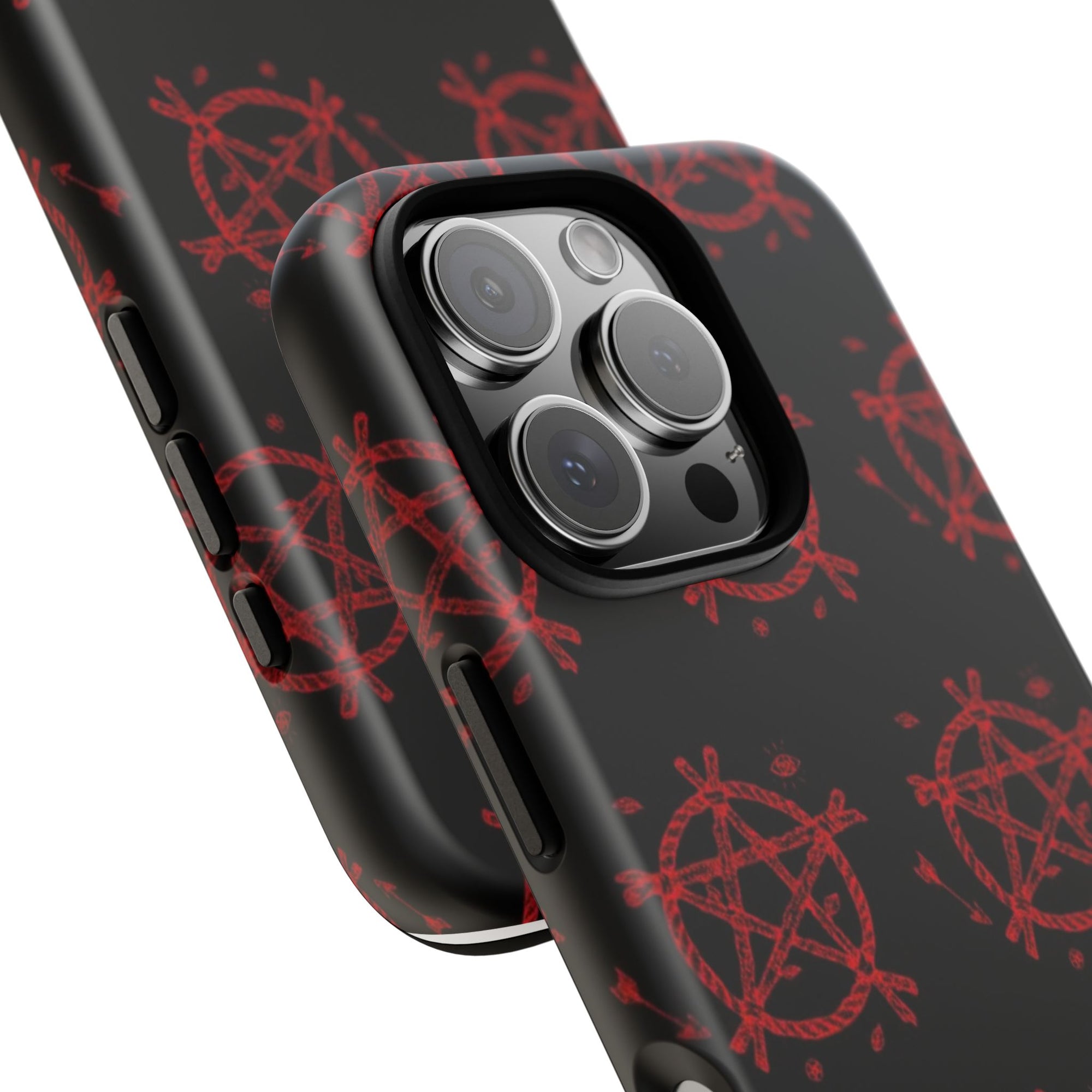 Anarchist iPhone Case, Tough Phone Cover, Punk Style Accessory, Unique Gift for Rebels, Goth Aesthetic Phone Case
