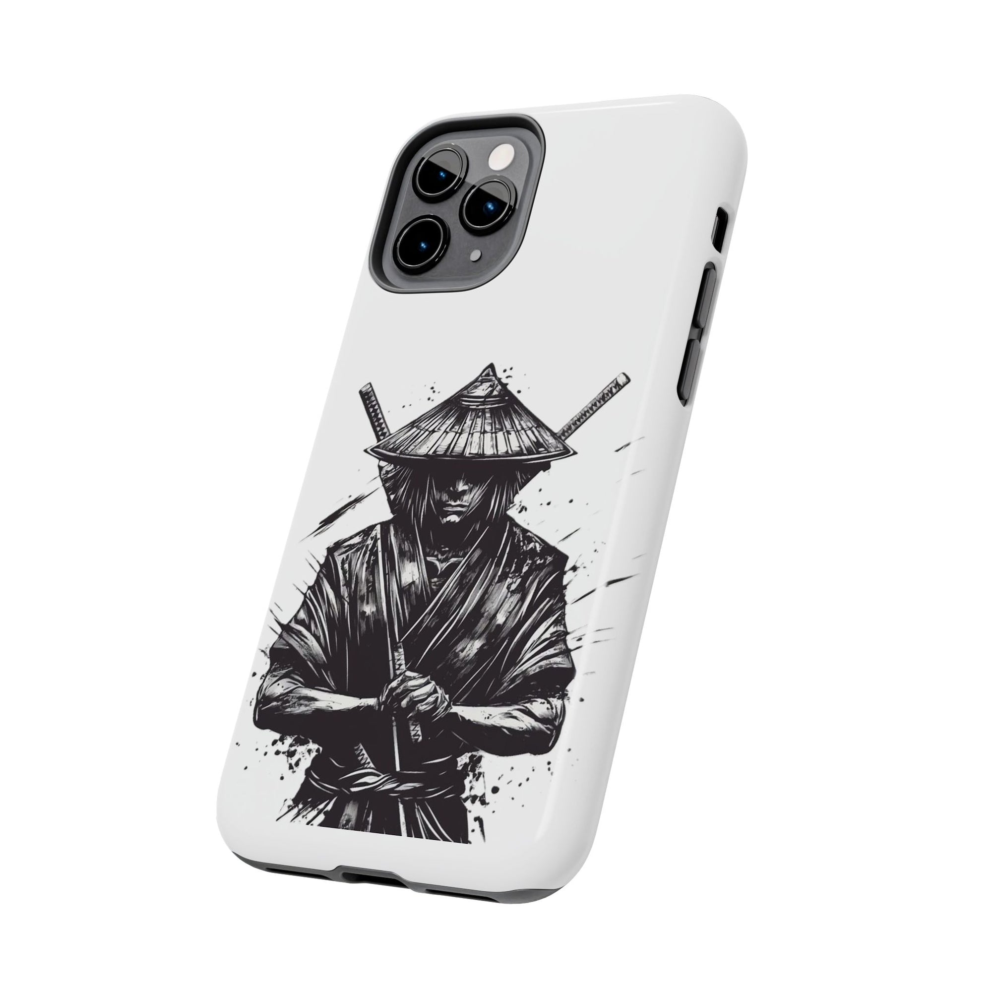 Samurai Tough Phone Cases, Rugged Smartphone Accessories, Durable Covers for Men, Unique Gifts for Him, Japanese Warrior Design