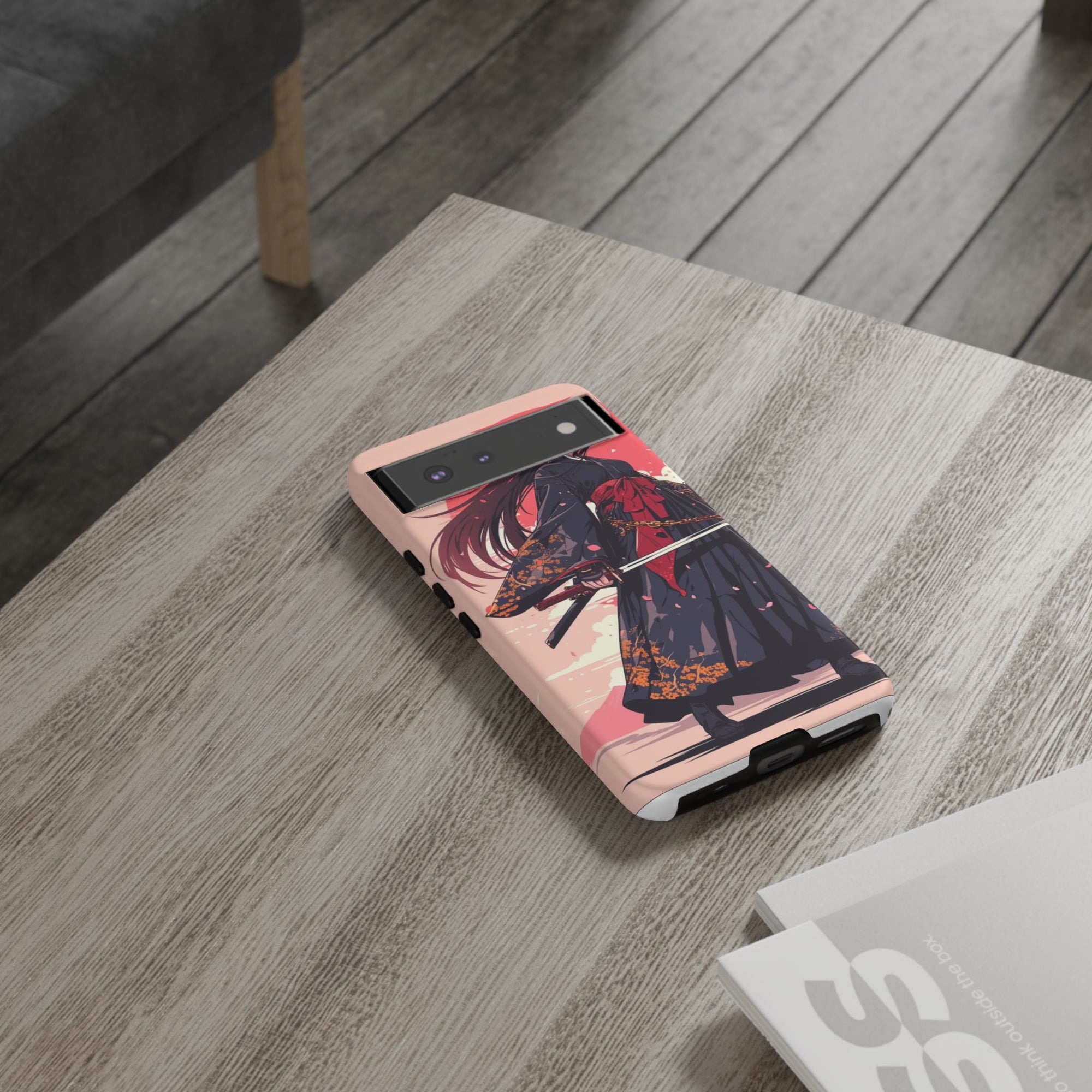 Stylish Phone Case with Warrior Design, Tough Phone Cover for Anime Lovers, Gift for Gamers, Cute Phone Accessories, Unique Tech Gifts