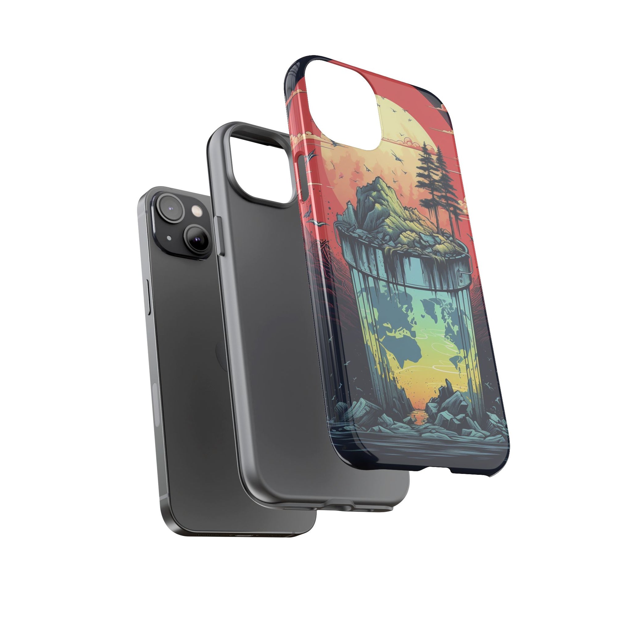 Vibrant Nature-Themed Phone Case, Tough Cases for Adventurers, Eco-Friendly, Trendy Phone Accessory, Great Gift for Nature Lovers
