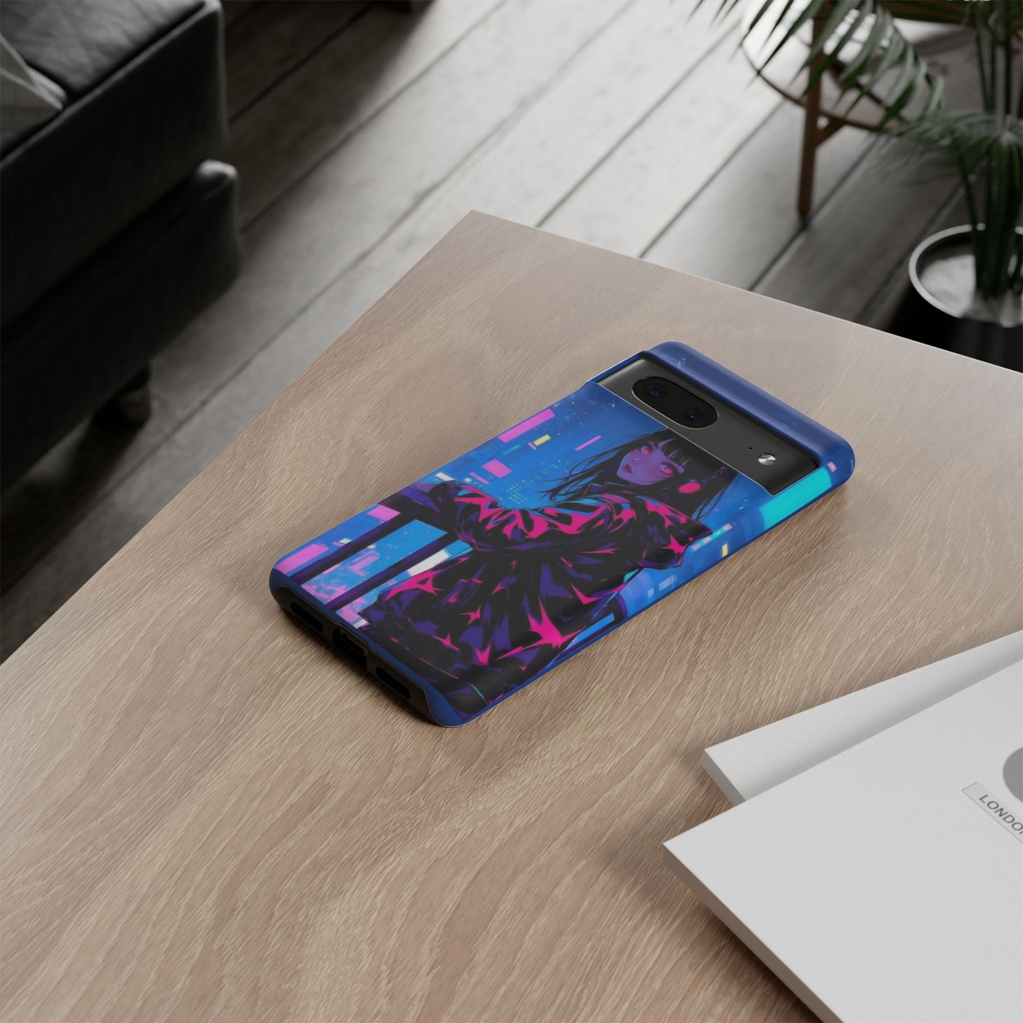 Futuristic Phone Case, Cyberpunk Aesthetic, Tough Phone Cover, Urban Style, Gift for Tech Lovers, Unique Phone Accessories, Streetwear [...]