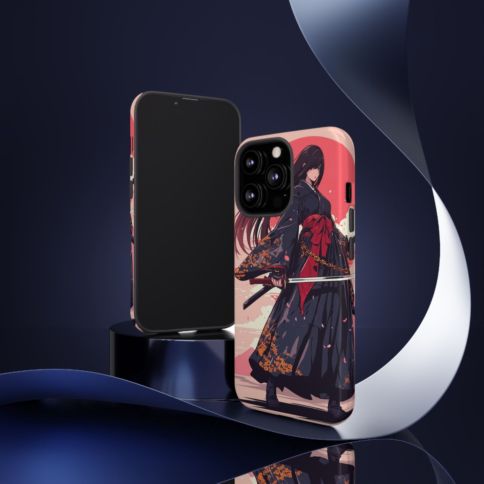 Stylish Phone Case with Warrior Design, Tough Phone Cover for Anime Lovers, Gift for Gamers, Cute Phone Accessories, Unique Tech Gifts