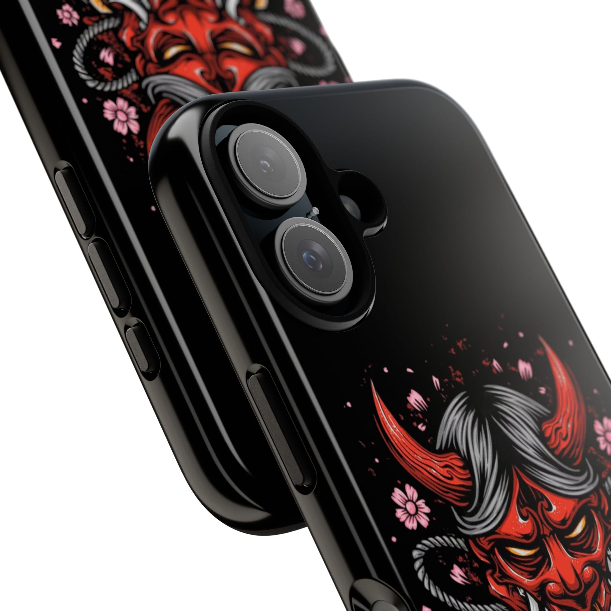 Tough Cases: Fierce Demon Phone Case, Edgy Phone Cover, Protect Your Device, Gift for Anime Fans, Unique Artwork Case