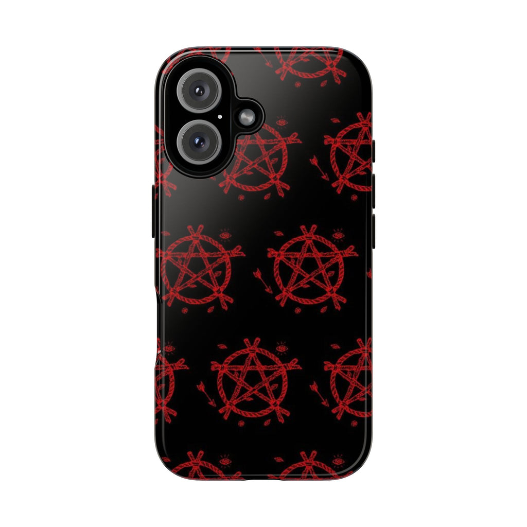 Anarchist iPhone Case, Tough Phone Cover, Punk Style Accessory, Unique Gift for Rebels, Goth Aesthetic Phone Case