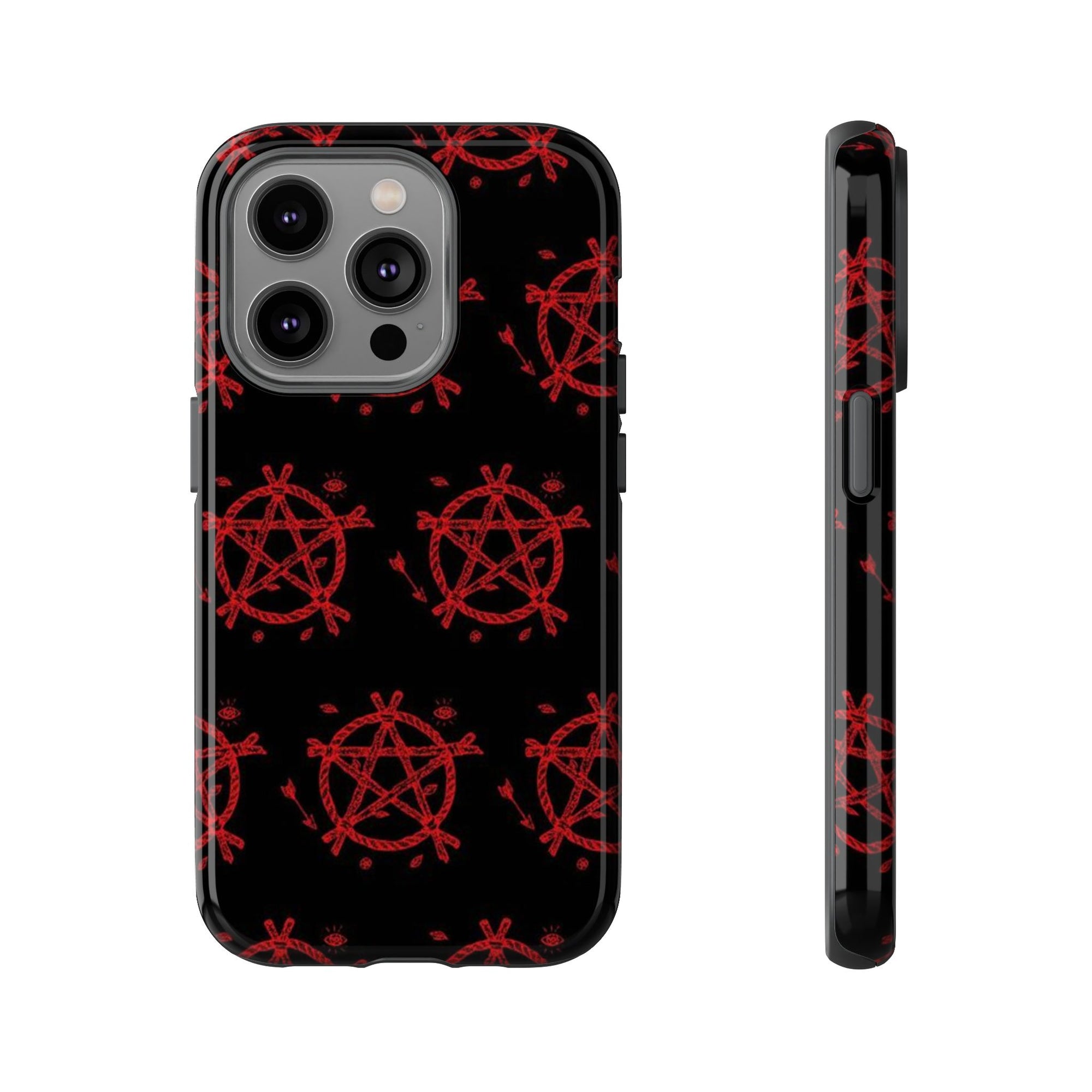 Anarchist iPhone Case, Tough Phone Cover, Punk Style Accessory, Unique Gift for Rebels, Goth Aesthetic Phone Case