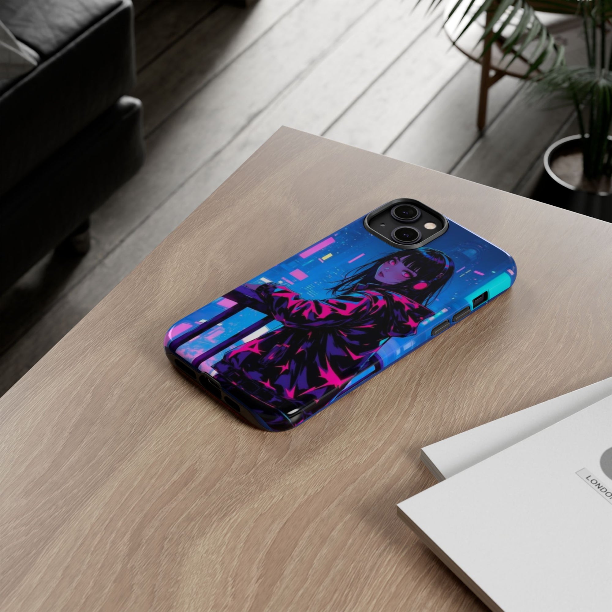 Futuristic Phone Case, Cyberpunk Aesthetic, Tough Phone Cover, Urban Style, Gift for Tech Lovers, Unique Phone Accessories, Streetwear [...]