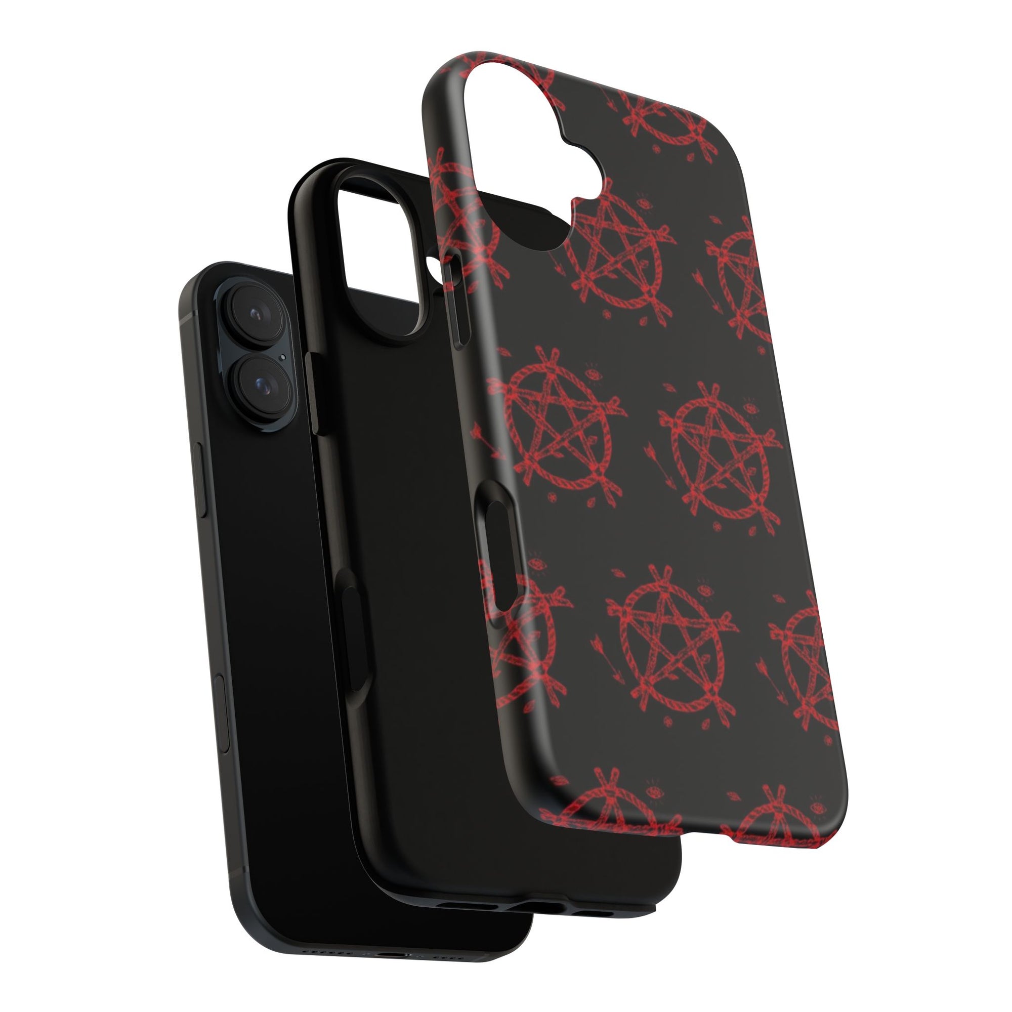 Anarchist iPhone Case, Tough Phone Cover, Punk Style Accessory, Unique Gift for Rebels, Goth Aesthetic Phone Case