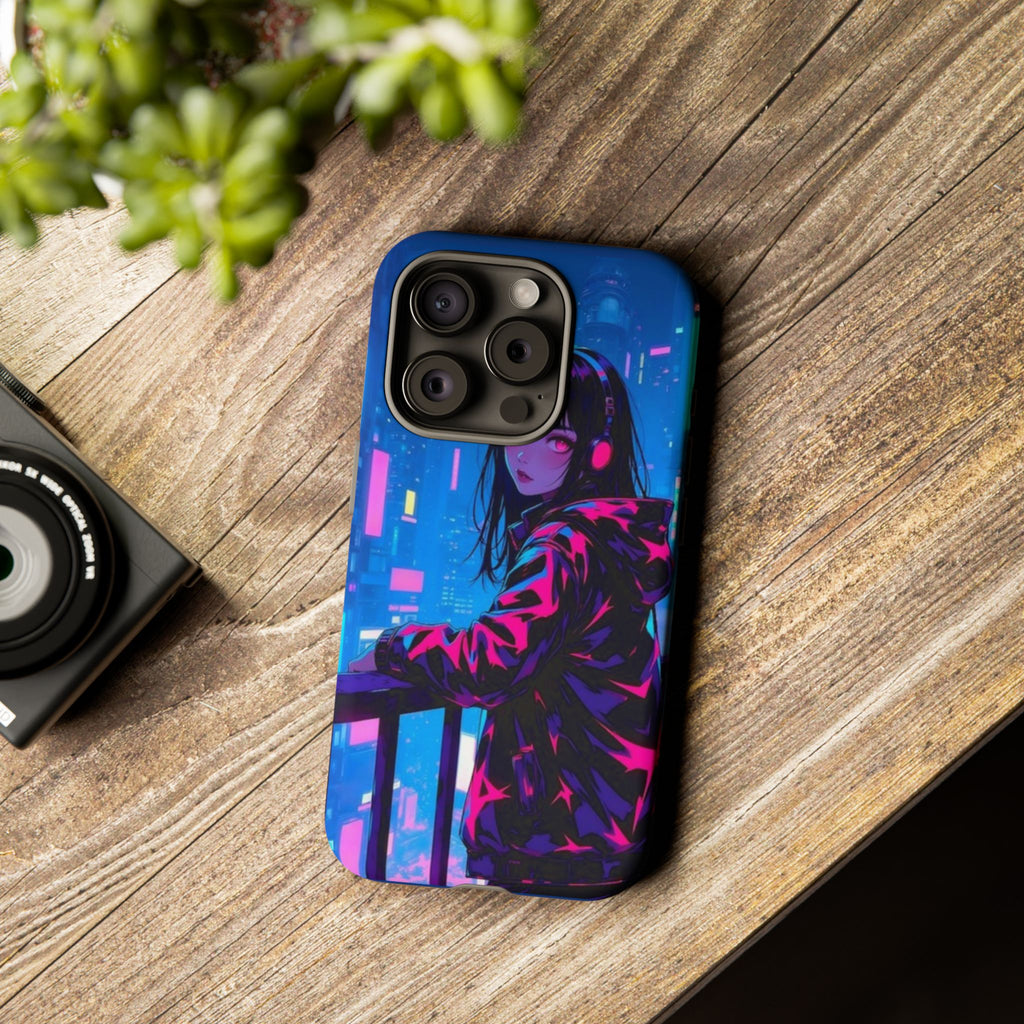 Futuristic Phone Case, Cyberpunk Aesthetic, Tough Phone Cover, Urban Style, Gift for Tech Lovers, Unique Phone Accessories, Streetwear [...]