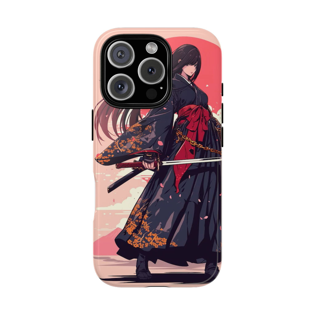 Stylish Phone Case with Warrior Design, Tough Phone Cover for Anime Lovers, Gift for Gamers, Cute Phone Accessories, Unique Tech Gifts