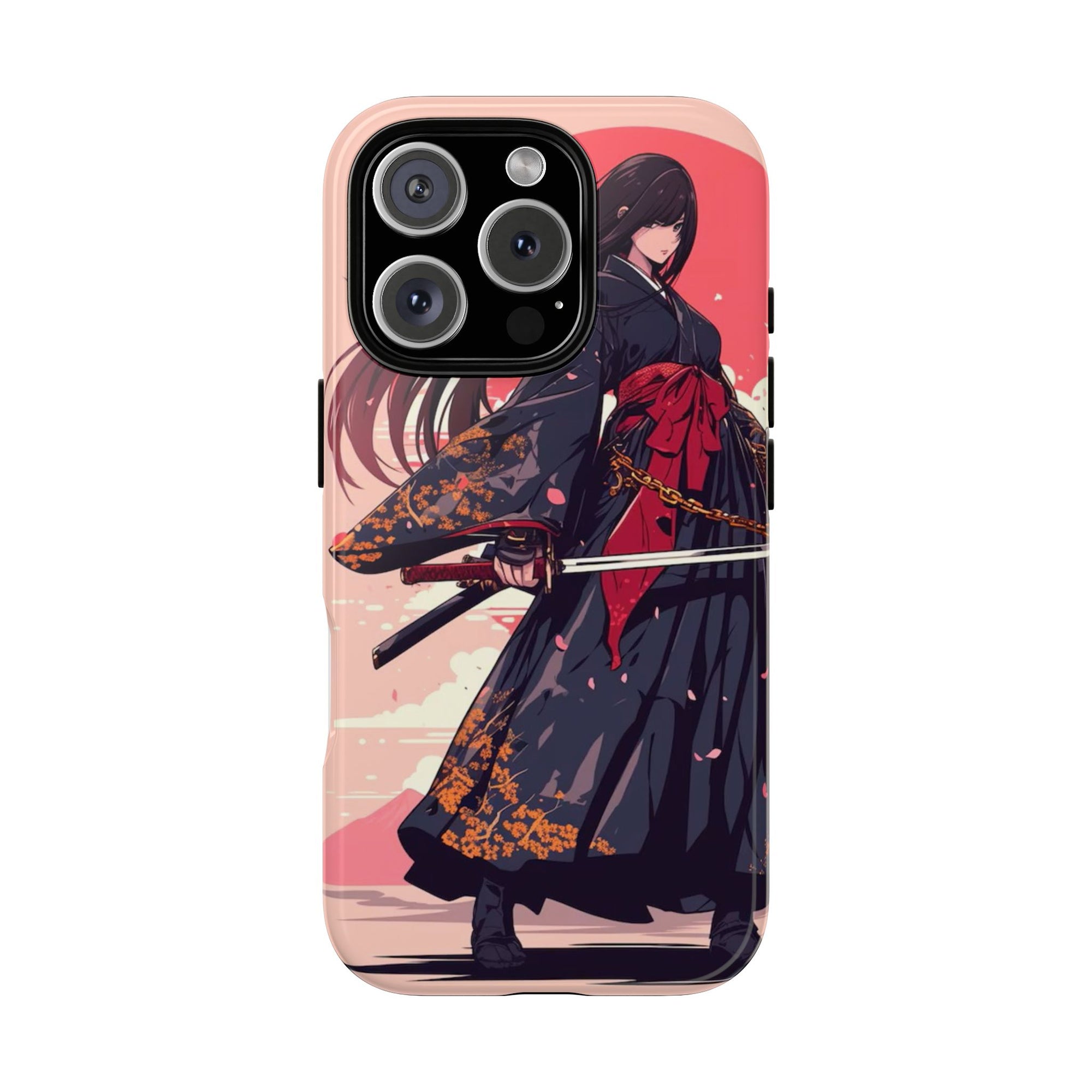 Stylish Phone Case with Warrior Design, Tough Phone Cover for Anime Lovers, Gift for Gamers, Cute Phone Accessories, Unique Tech Gifts