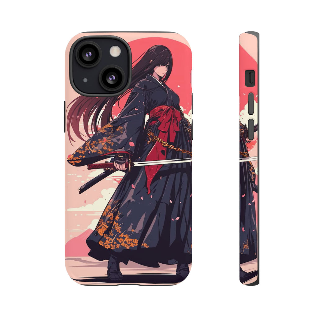 Stylish Phone Case with Warrior Design, Tough Phone Cover for Anime Lovers, Gift for Gamers, Cute Phone Accessories, Unique Tech Gifts