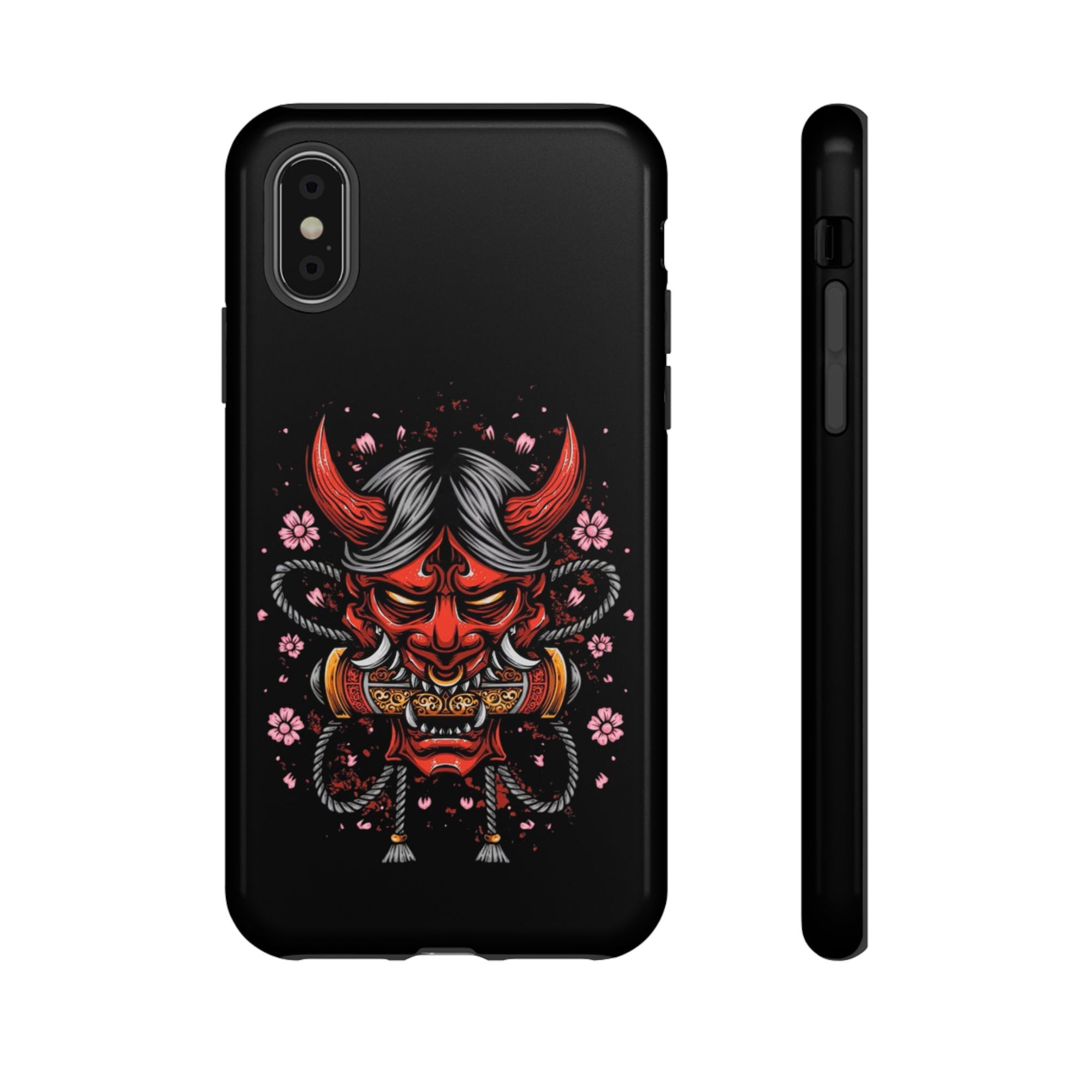 Tough Cases: Fierce Demon Phone Case, Edgy Phone Cover, Protect Your Device, Gift for Anime Fans, Unique Artwork Case