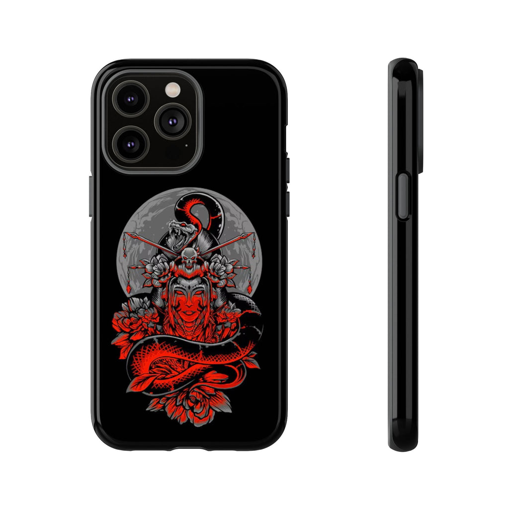 Tough Cases for iPhone, Dragon & Warrior Design, Durable Phone Protection, Perfect Gift for Tech Lovers, Unique Gifting
