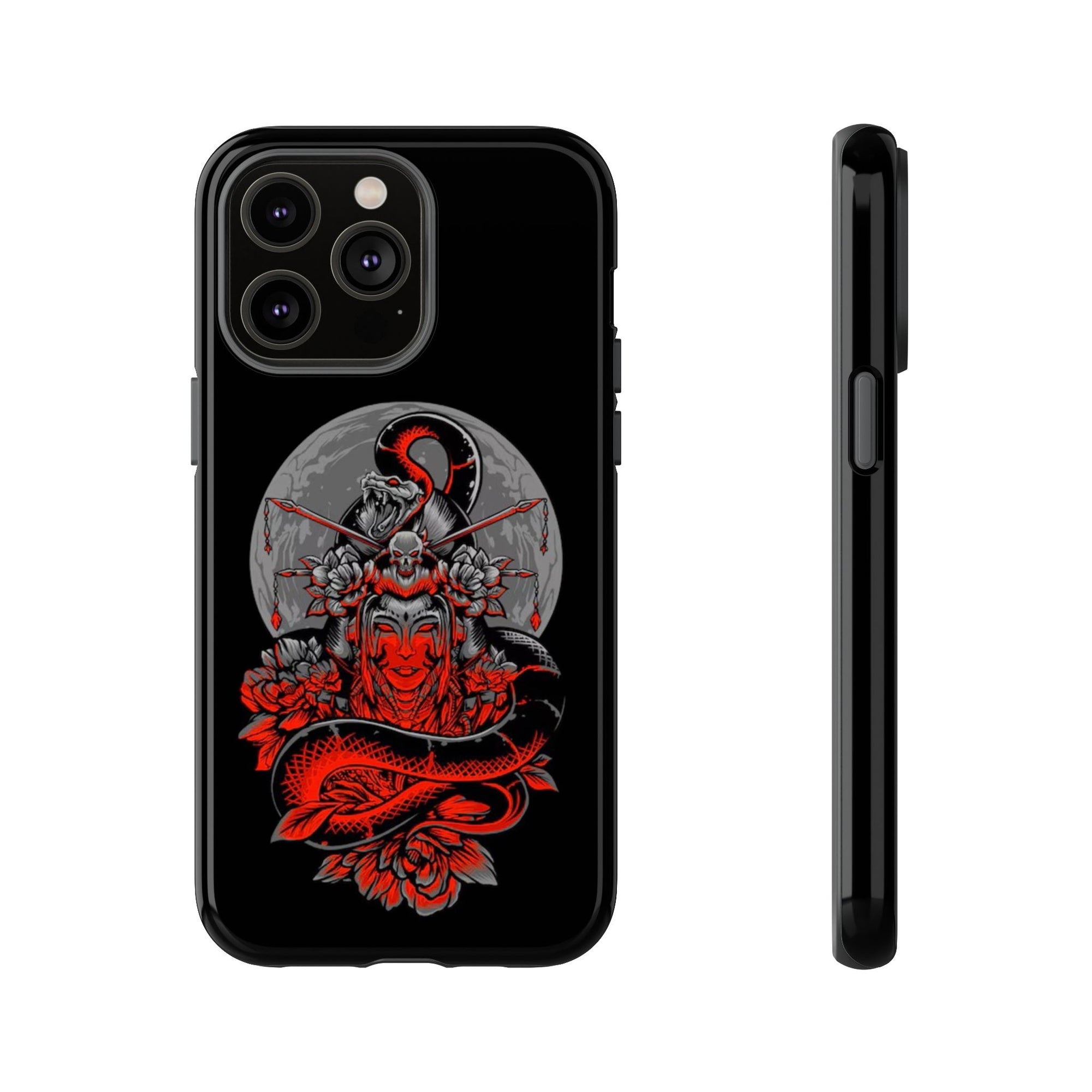 Tough Cases for iPhone, Dragon & Warrior Design, Durable Phone Protection, Perfect Gift for Tech Lovers, Unique Gifting